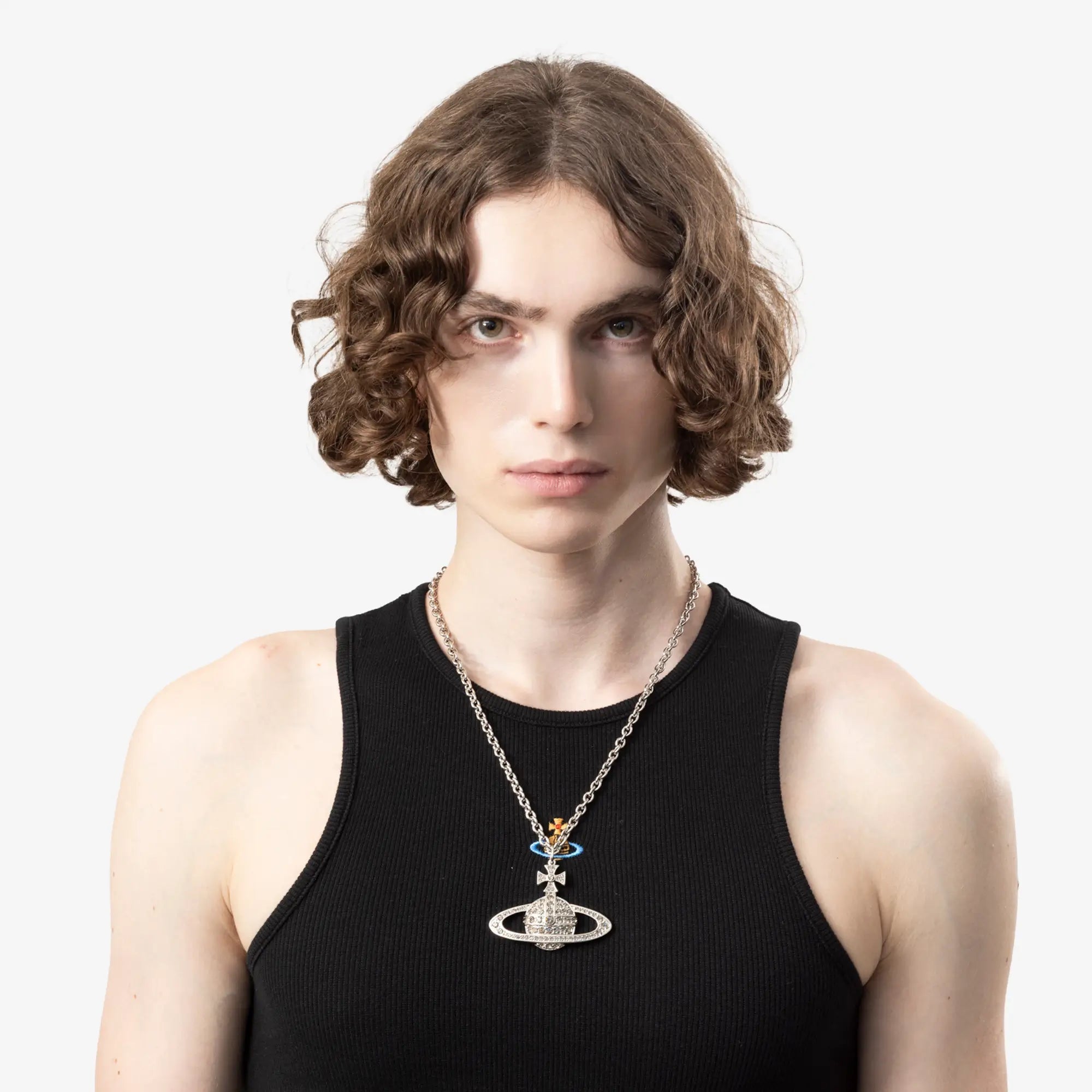 Vivienne Westwood Bas Relief Pendant Platinum - 2