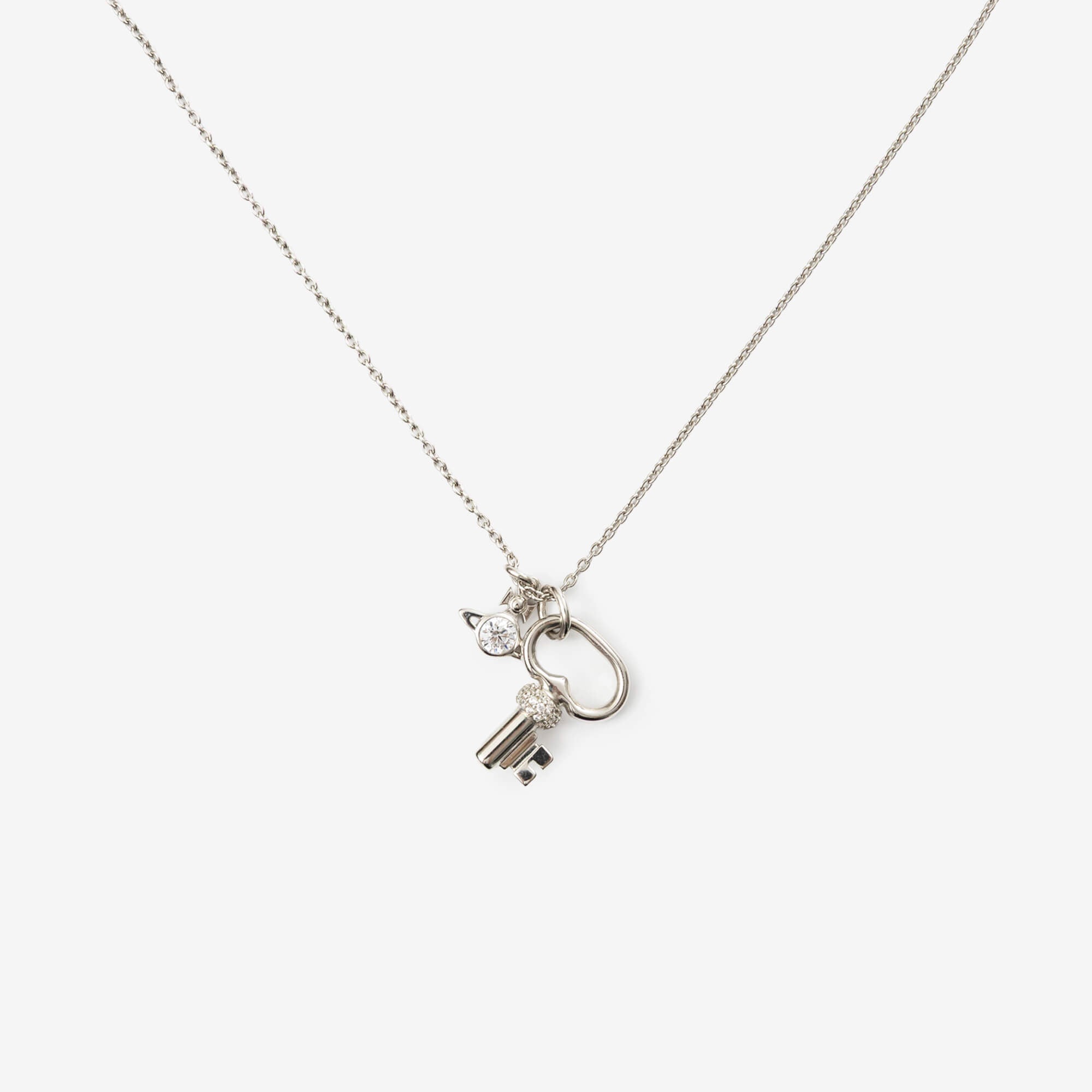Vivienne Westwood Baya Pendant Platinum/White CZ-3