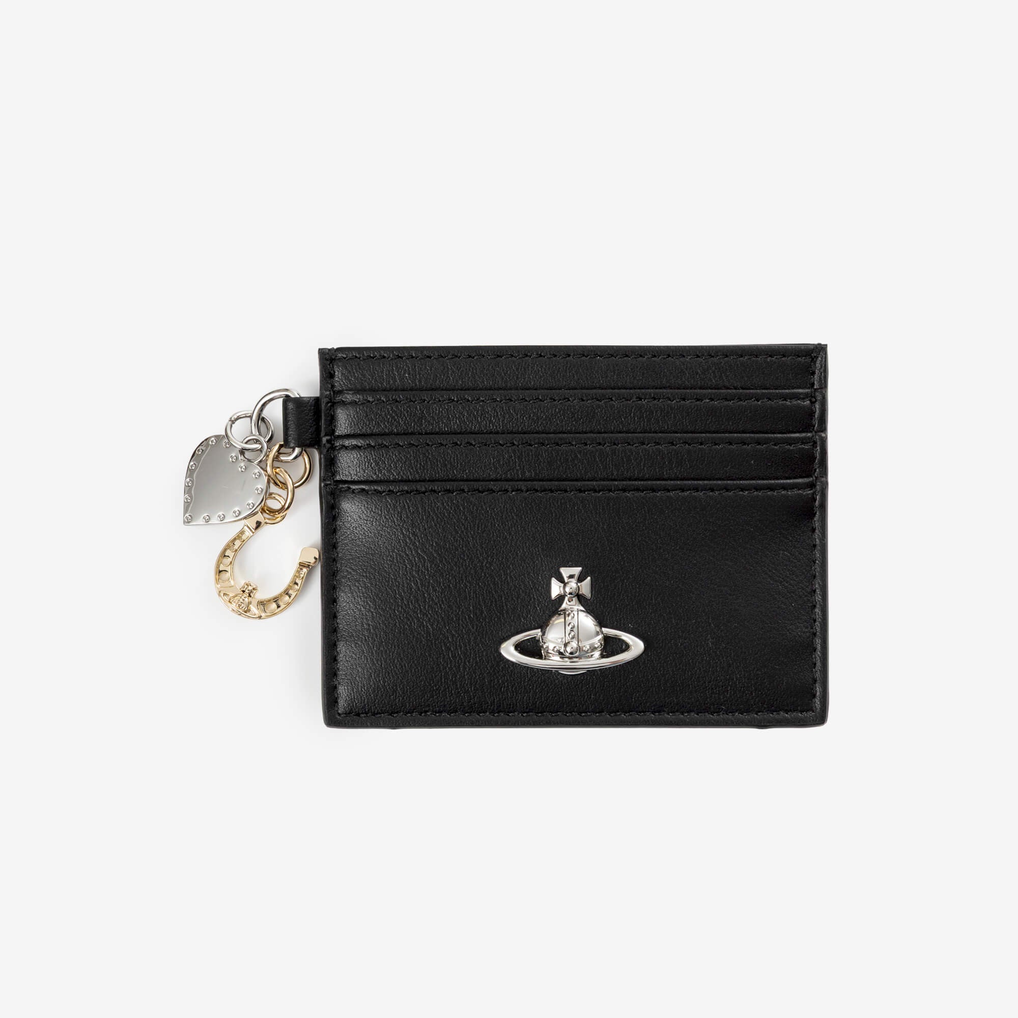 Vivienne Westwood Card Holder with Charms Black-1