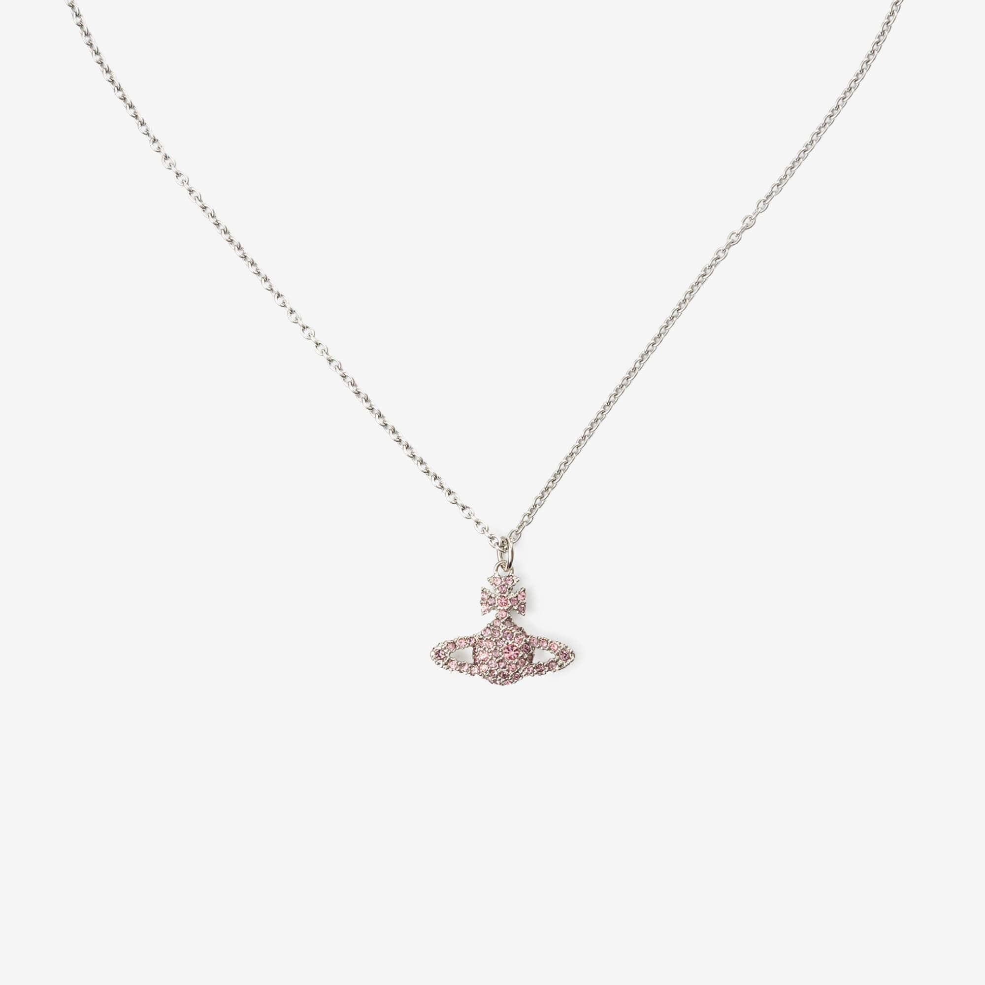 Vivienne Westwood Grace Bas Relief Pendant Platinum/Iris-3