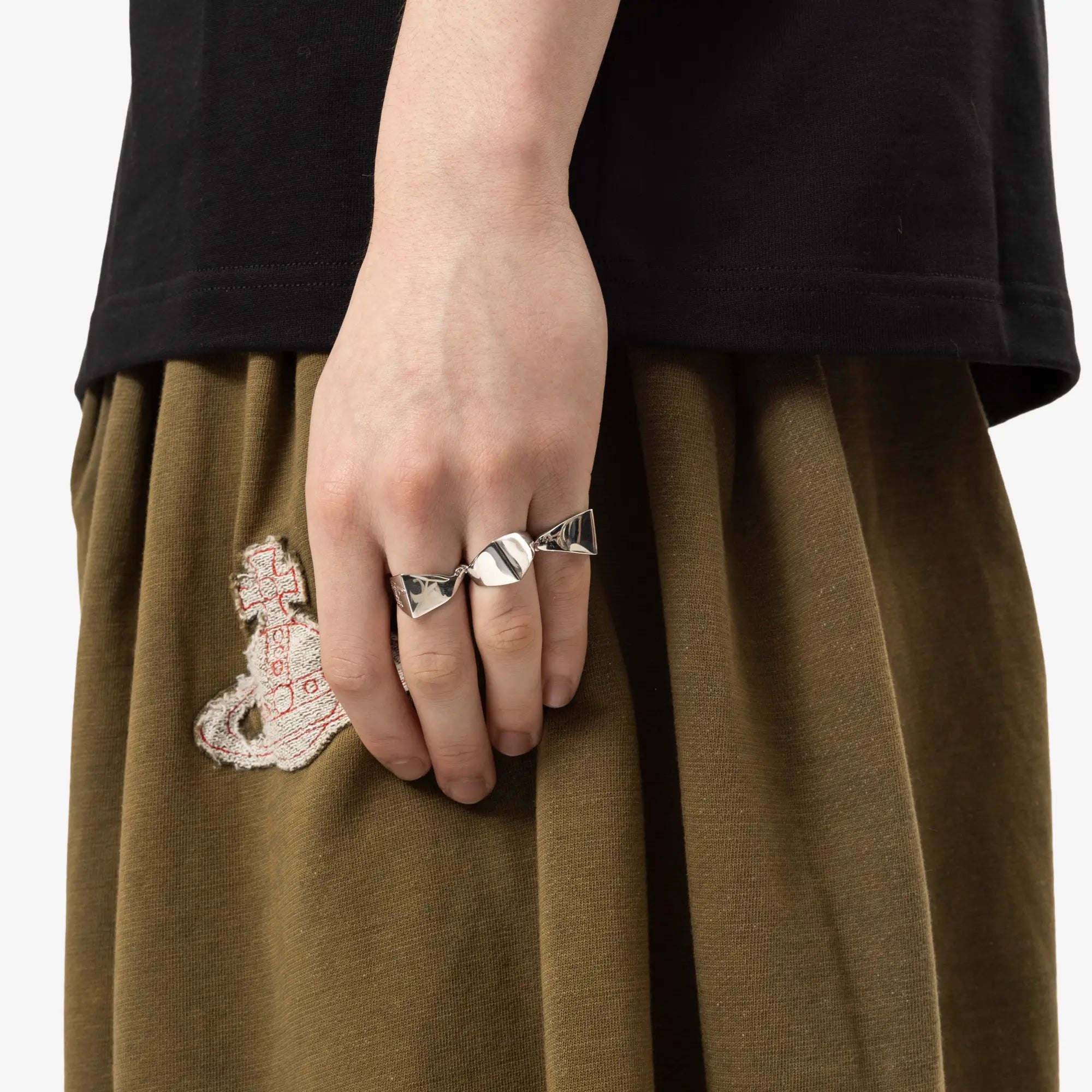 Vivienne Westwood Knuckleduster Ring Platinum - 2