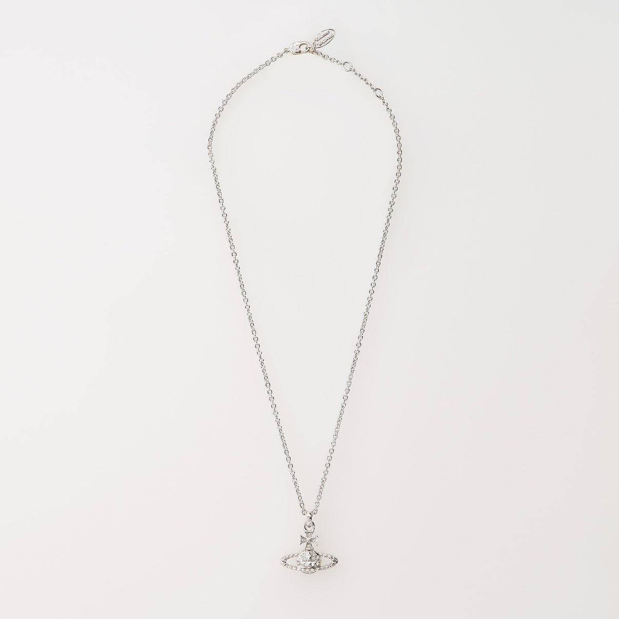 Vivienne Westwood Mayfair Bas Relief Pendant Rhodium - 3