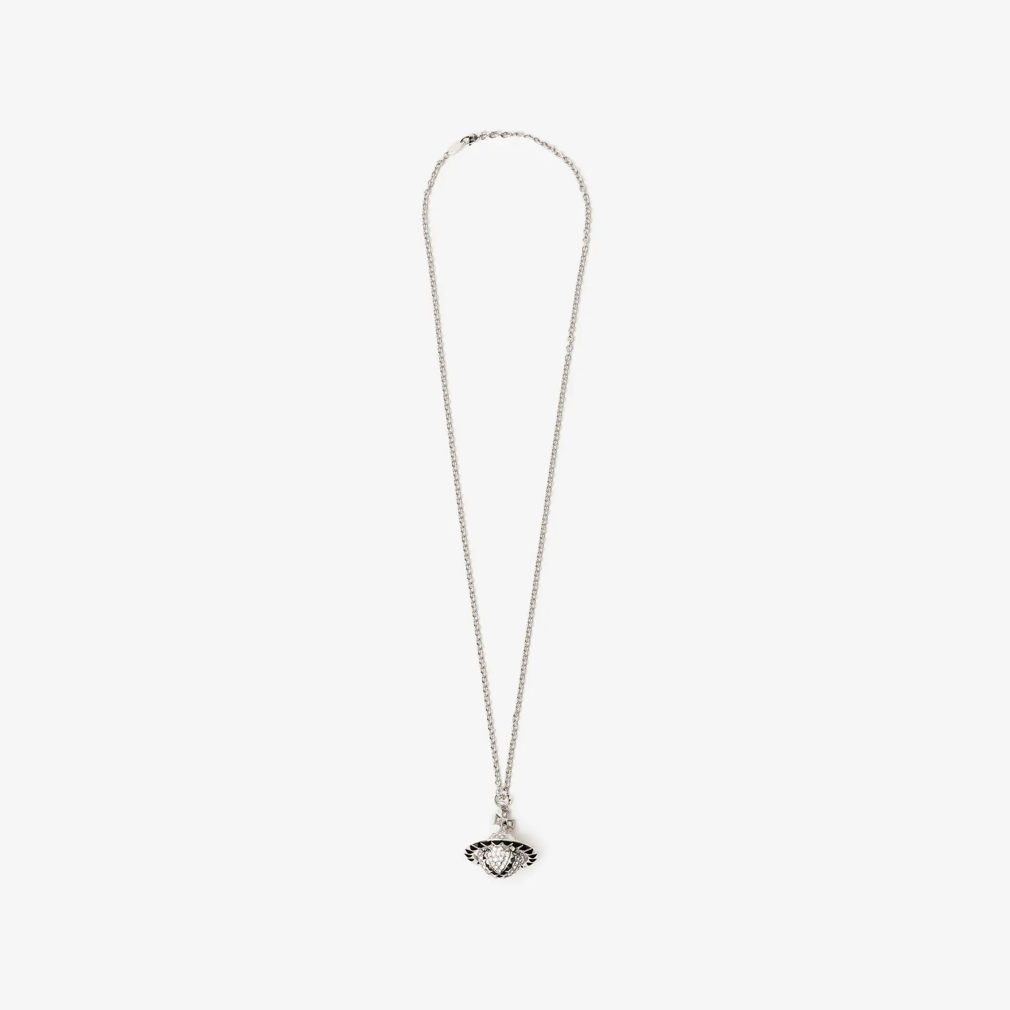 Vivienne Westwood Mayfair Large Orb Pendant Rhodium/Crystal AL - 1