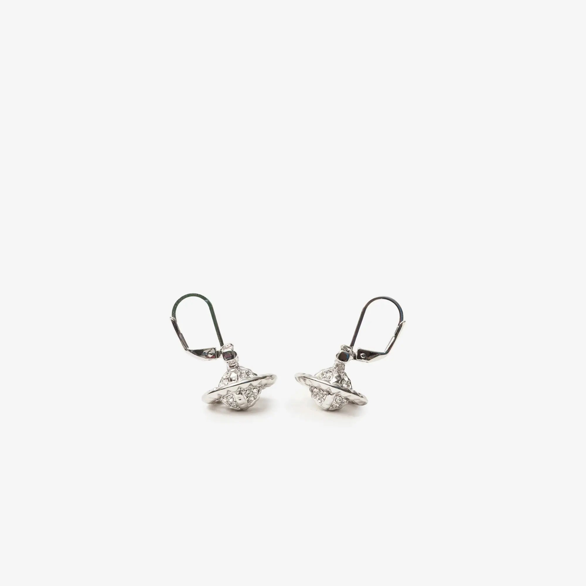 Vivienne Westwood Mayfair Small Orb Earrings Rhodium - 1