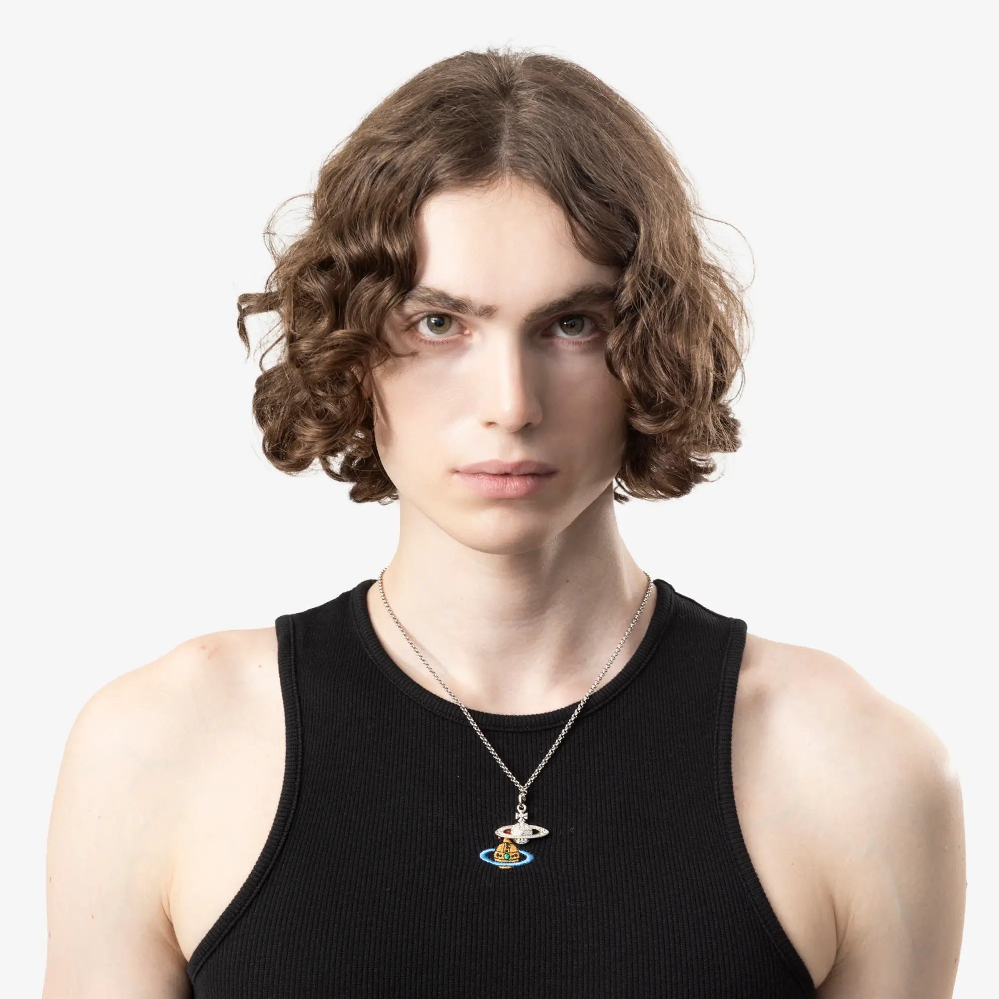 Vivienne Westwood Mini Bas Relief Pendant Silver - 2