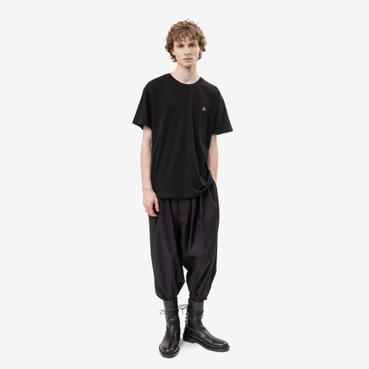 Vivienne Westwood Multicolour Orb Classic T-Shirt Black-2
