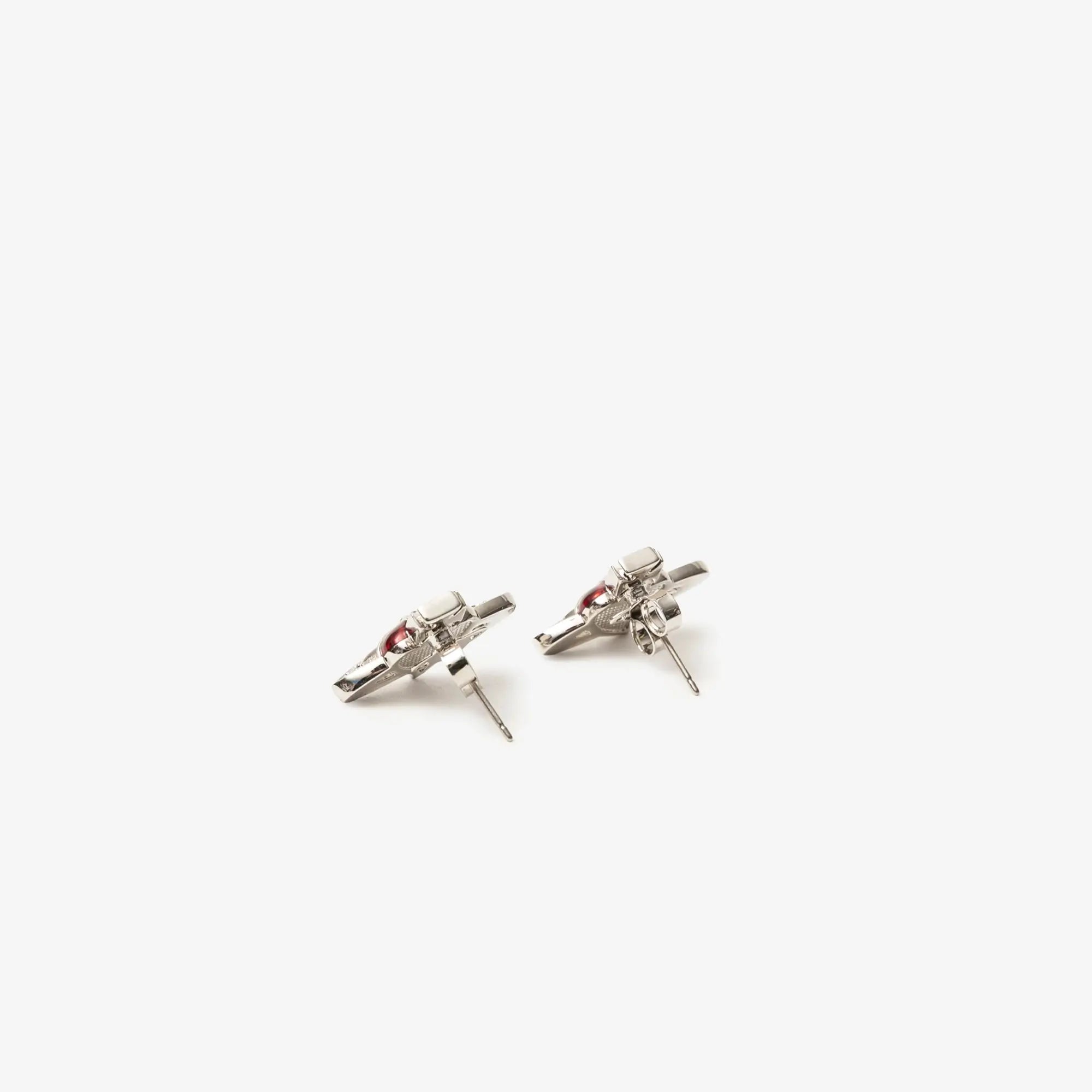 Vivienne Westwood New Diamante Heart Earrings Platinum - 3