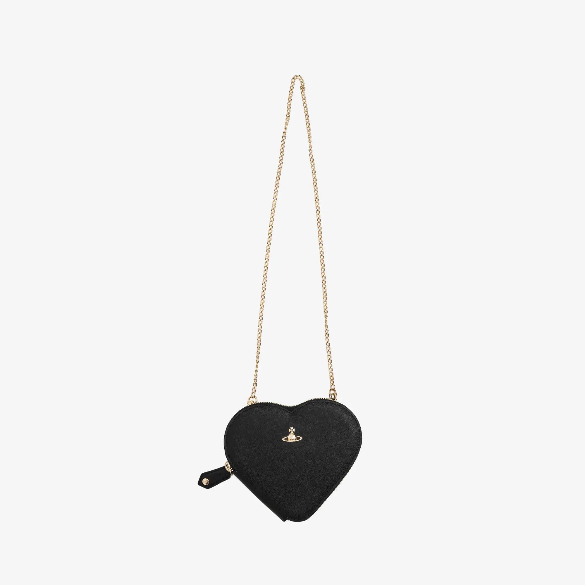 Vivienne Westwood New Heart Crossbody Bag Black - 1