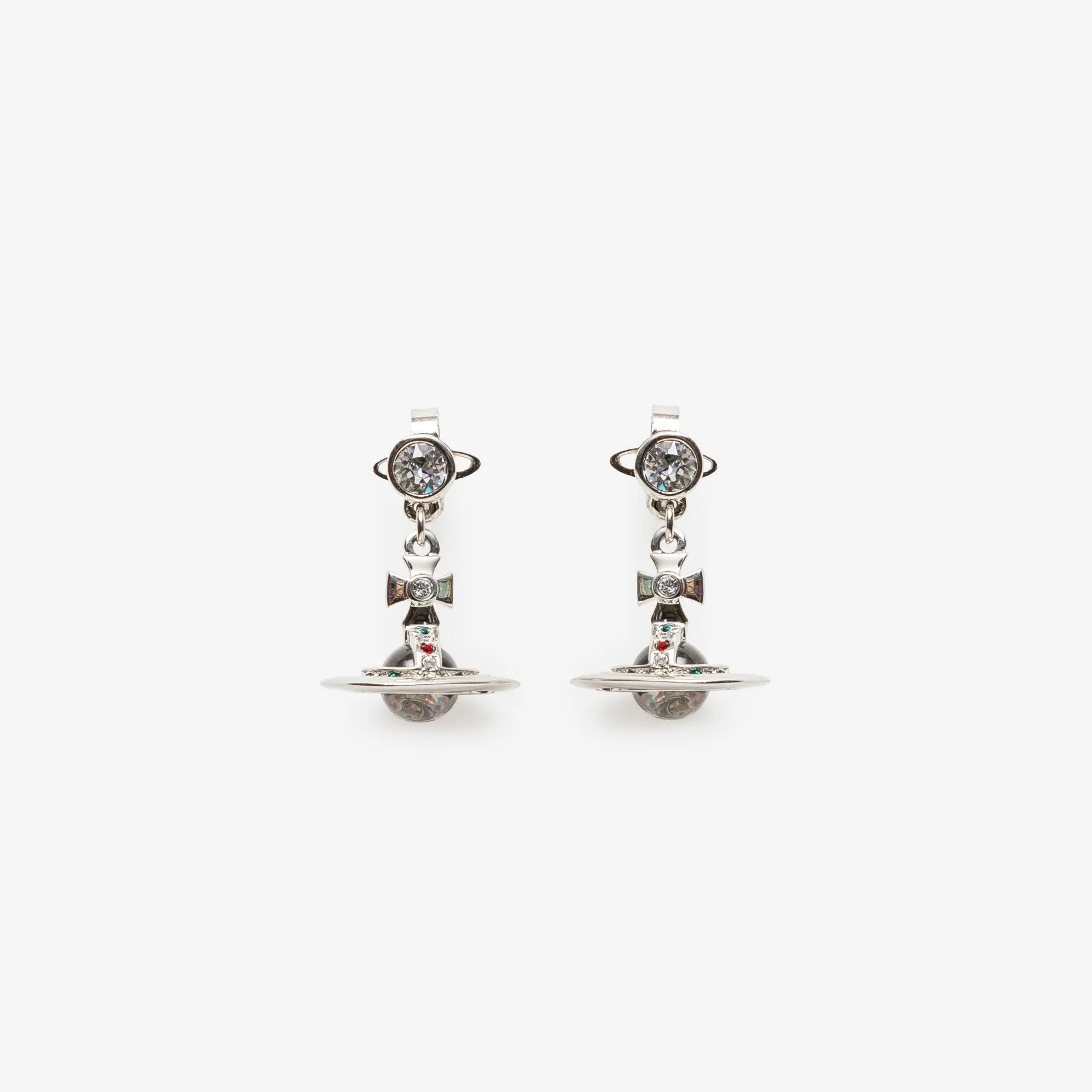 Vivienne Westwood New Petite Orb Earrings Platinum - 1