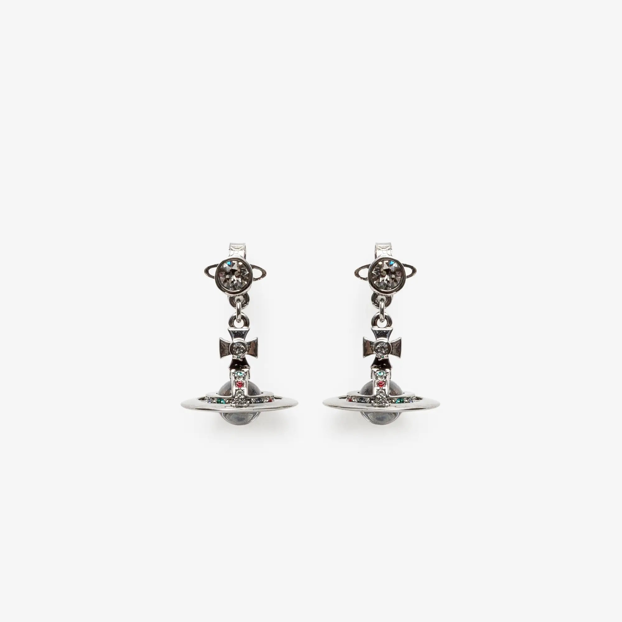 Vivienne Westwood New Petite Orb Ruthenium Earrings Ruthenium - 1