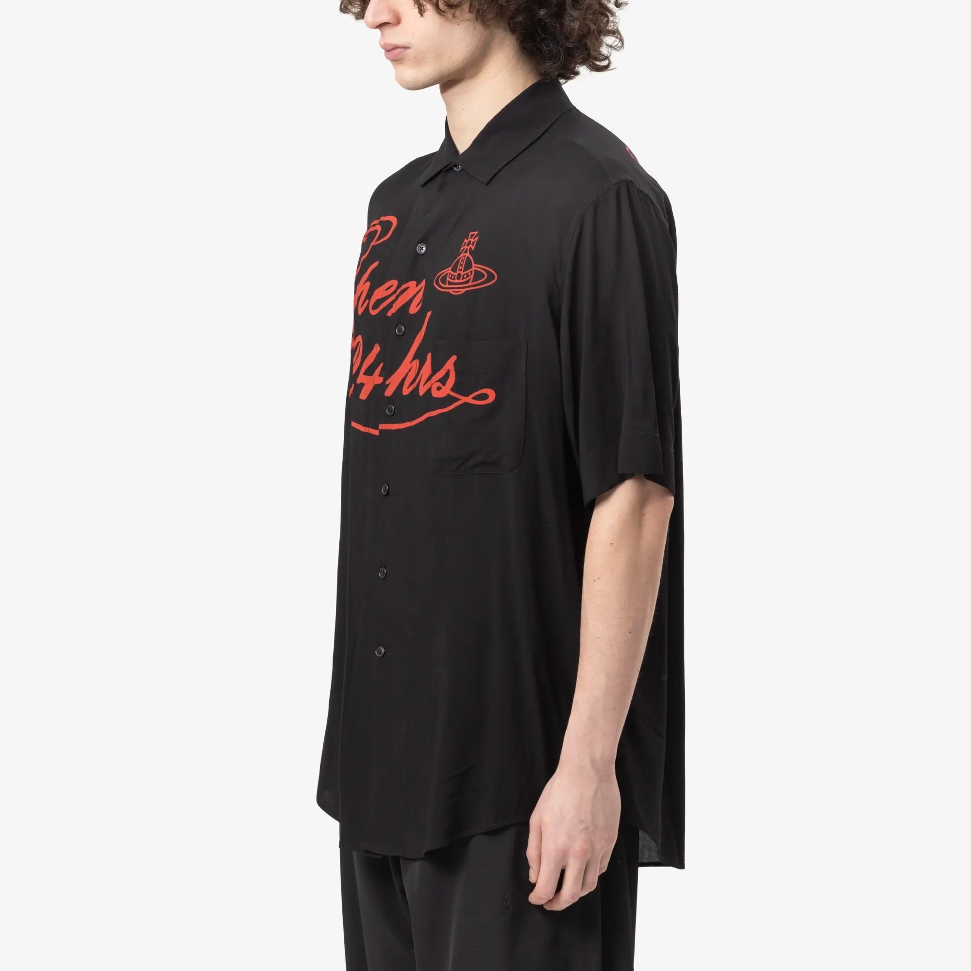 Vivienne Westwood Open 24h Bowling Shirt Black - 3