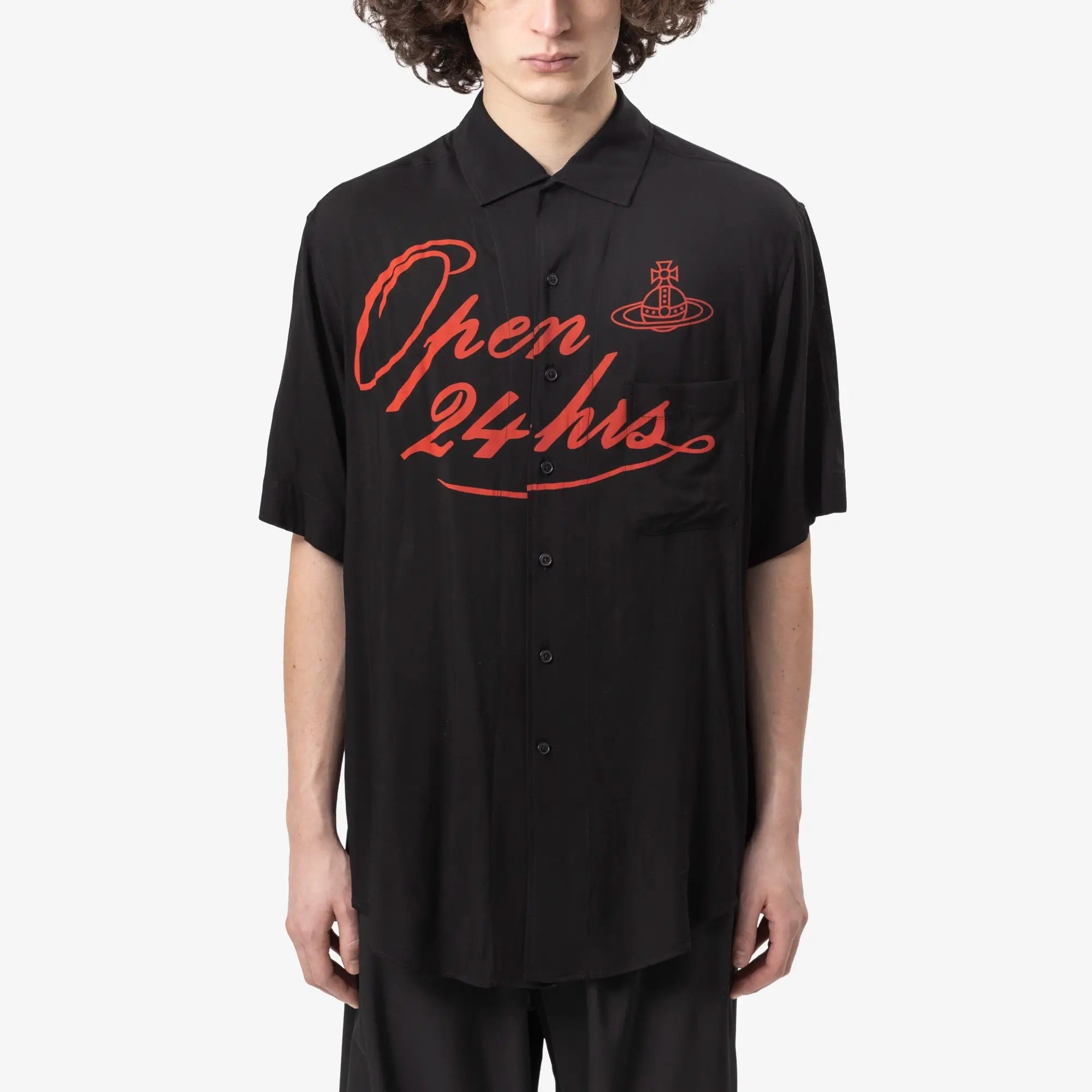 Vivienne Westwood Open 24h Bowling Shirt Black - 1