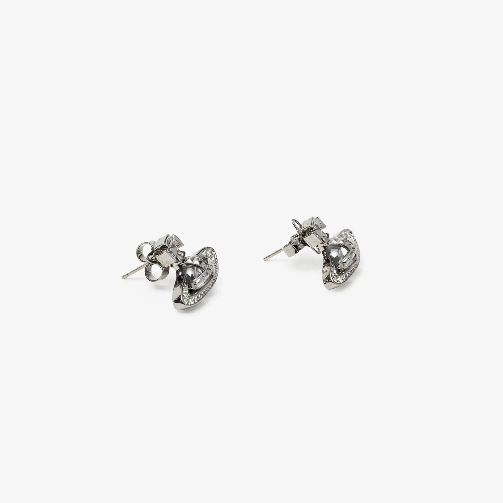Vivienne Westwood Pina Bas Relief Earrings Ruthenium - 2