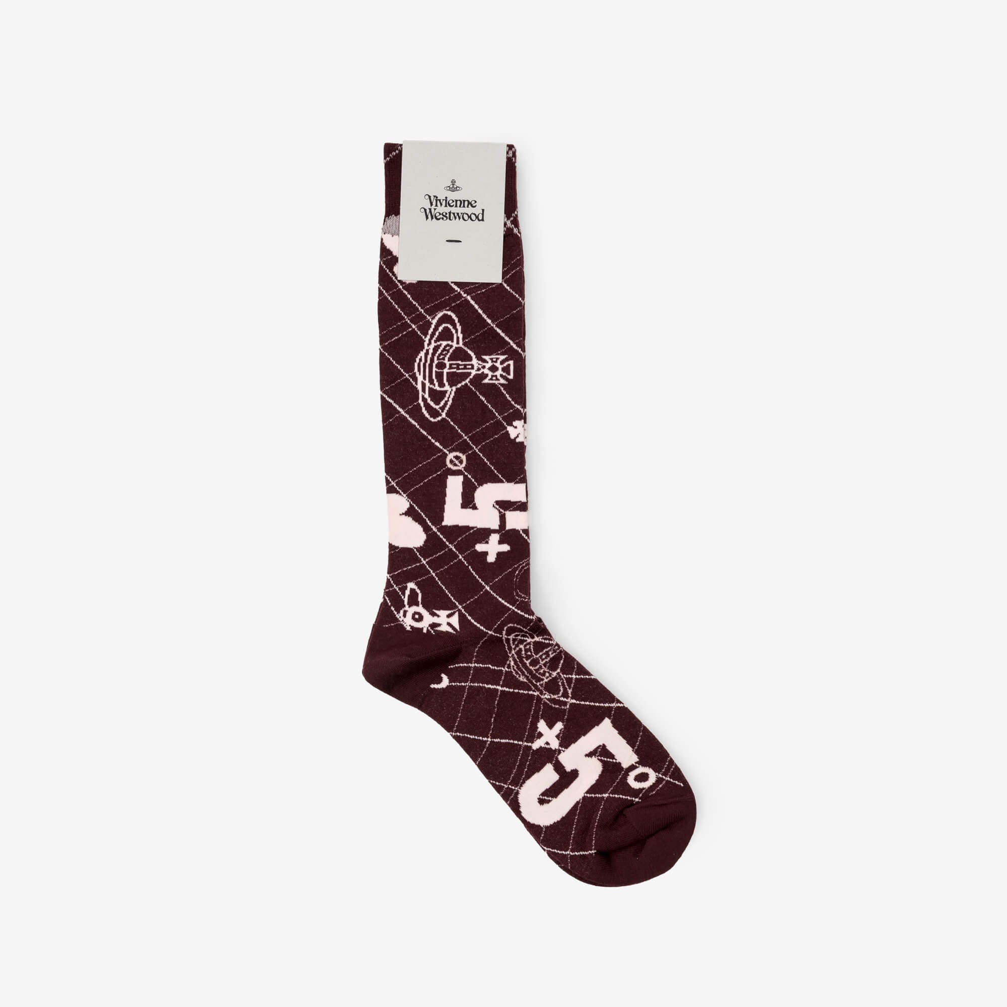 Vivienne Westwood Plus 5 Socks Bordeaux-1
