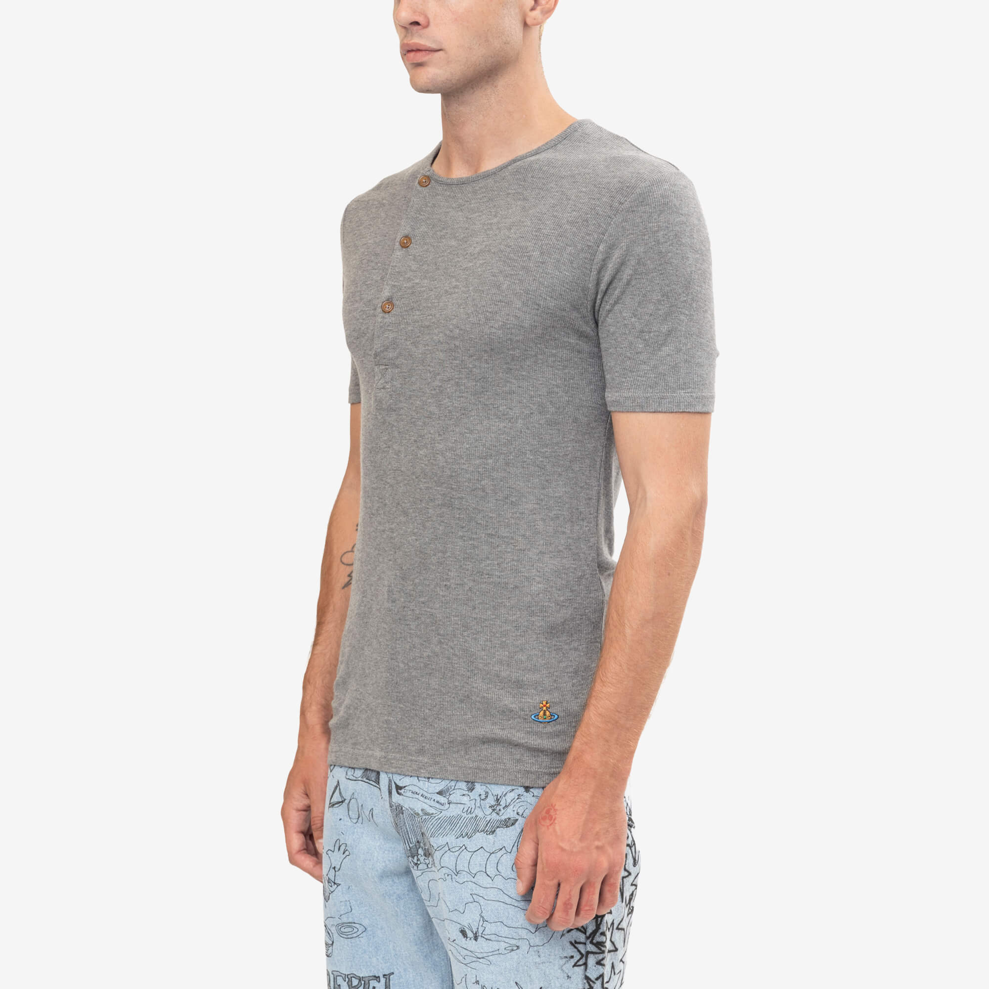 Vivienne Westwood Tegan T-Shirt Dark Grey Melange-3