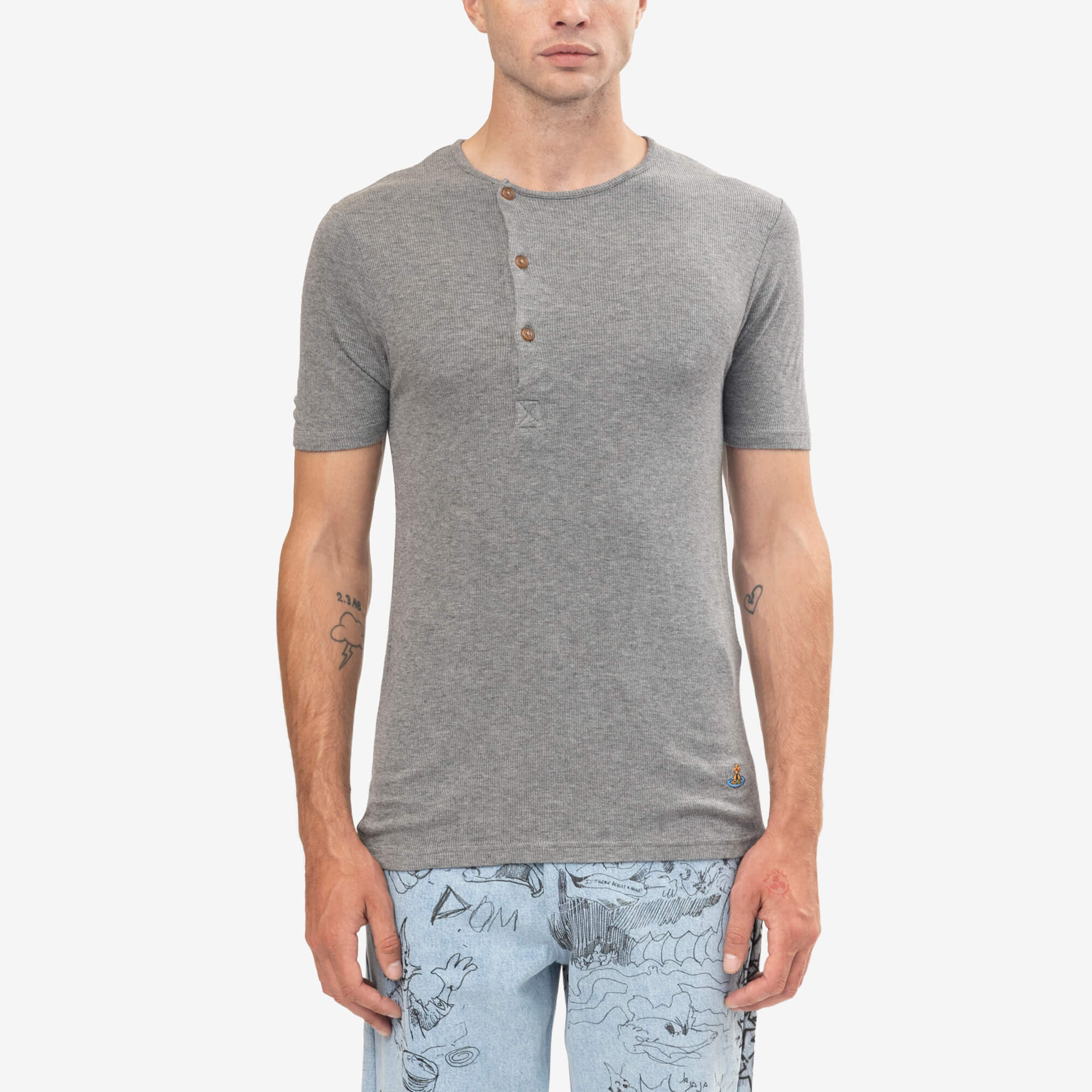 Vivienne Westwood Tegan T-Shirt Dark Grey Melange-1