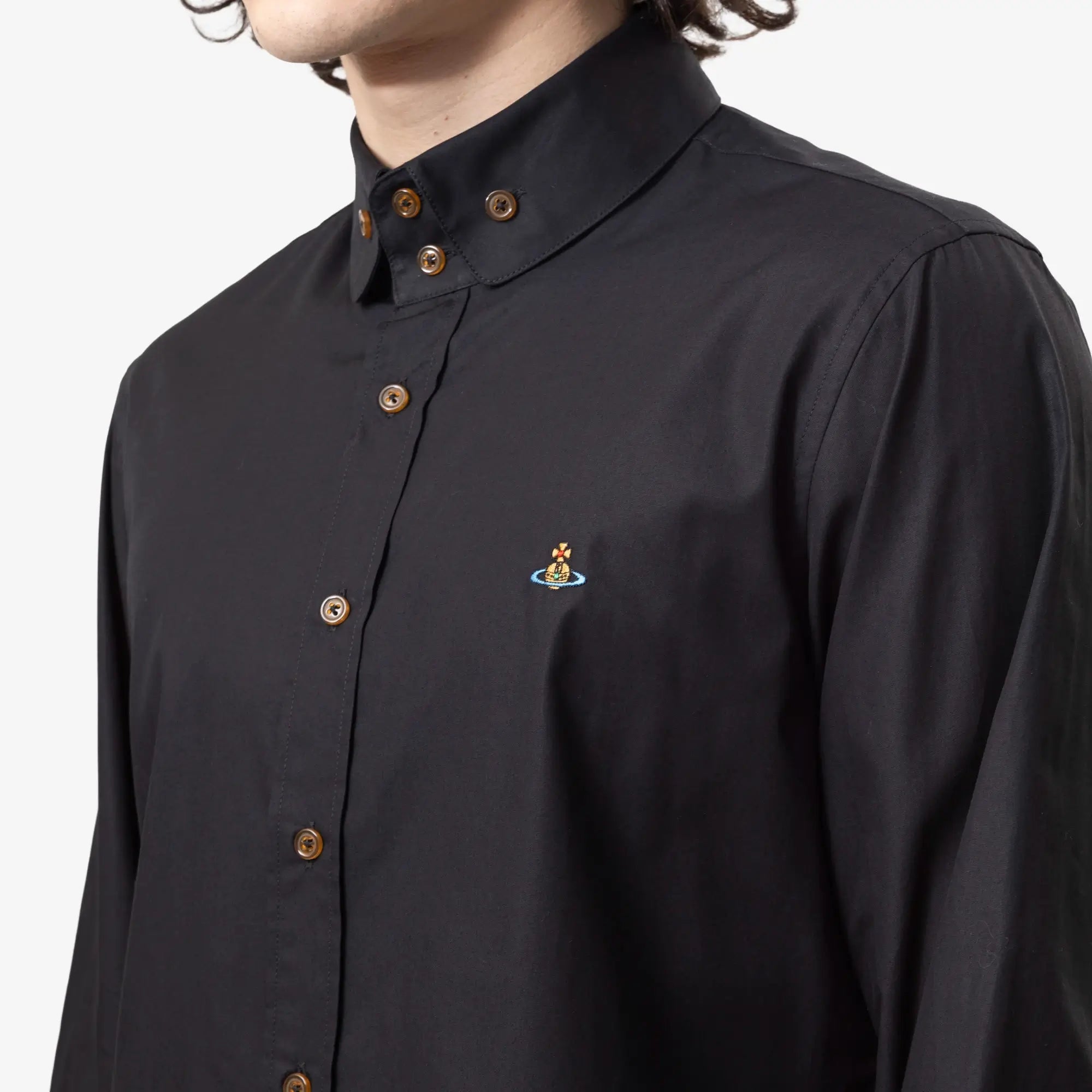 Vivienne Westwood Two Button Krall Shirt Black - 5