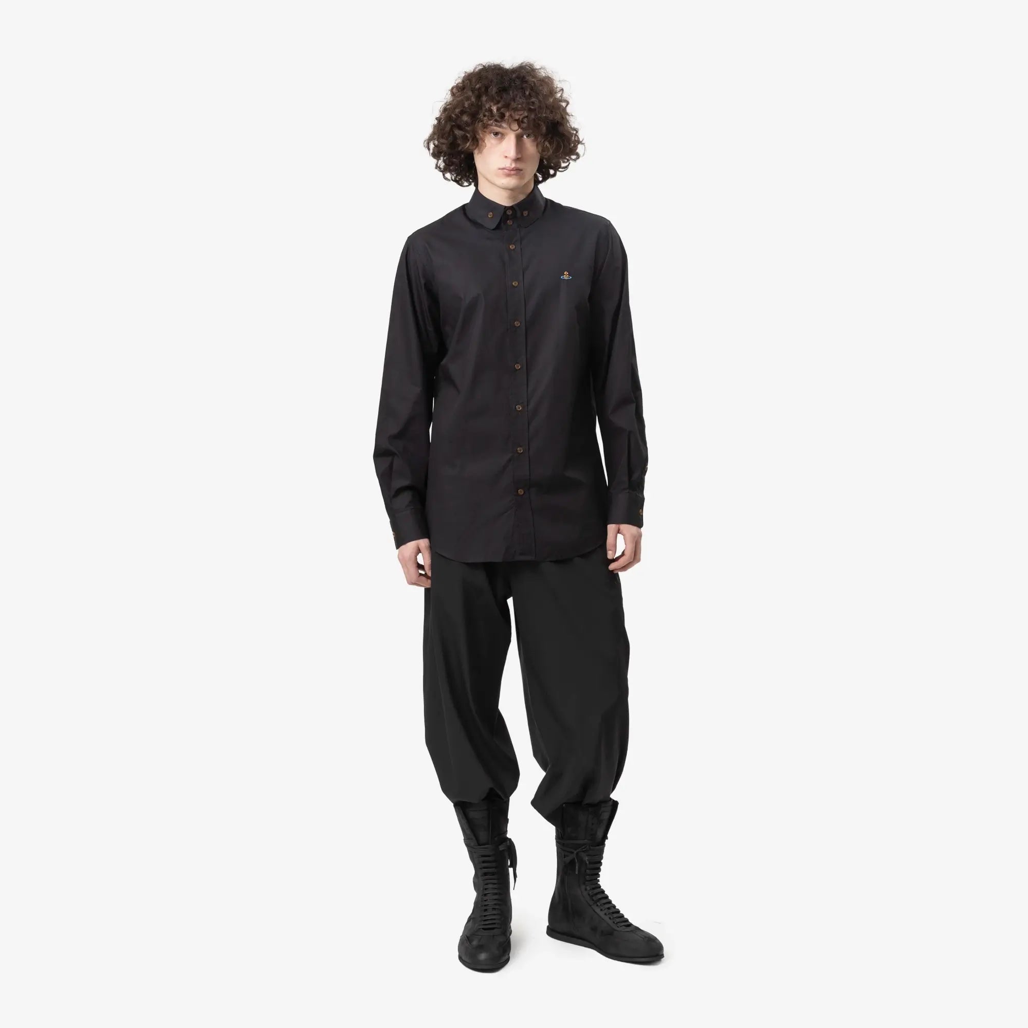 Vivienne Westwood Two Button Krall Shirt Black - 2