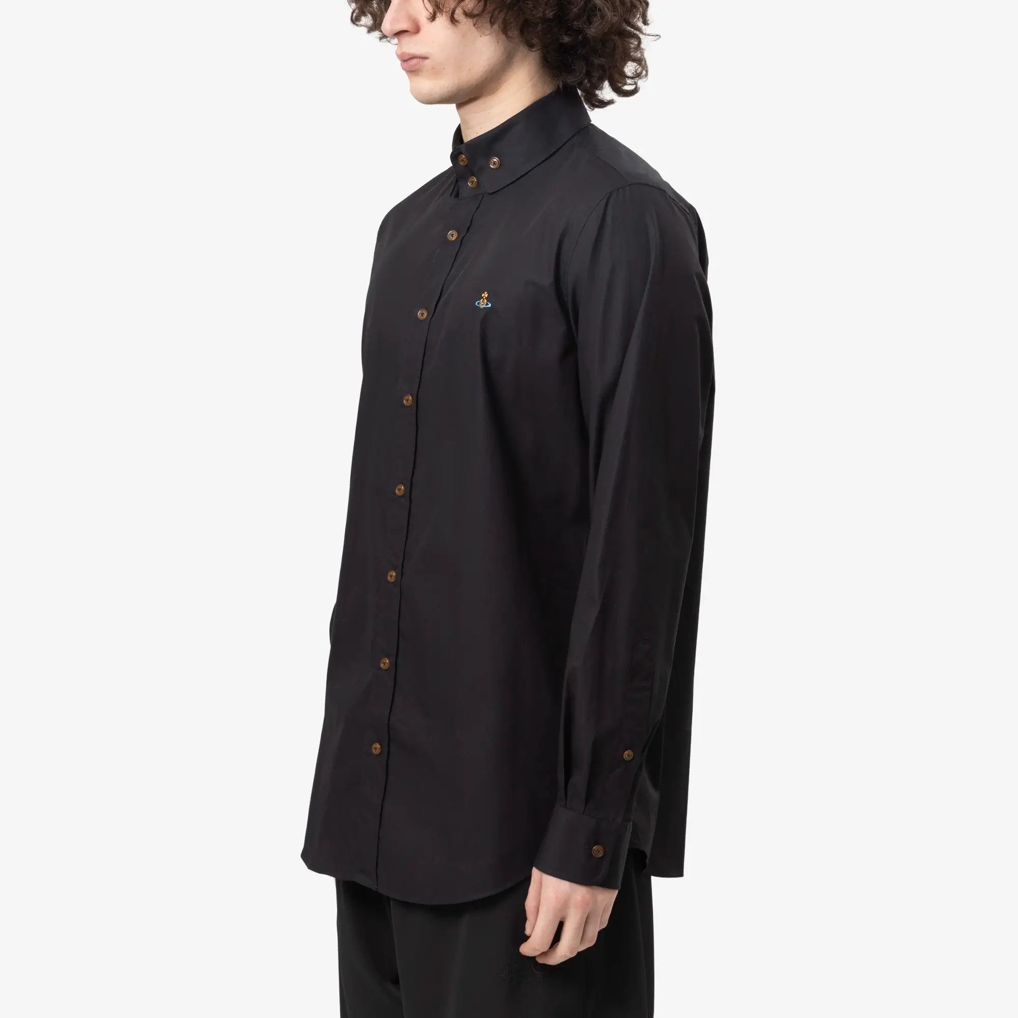 Vivienne Westwood Two Button Krall Shirt Black - 3
