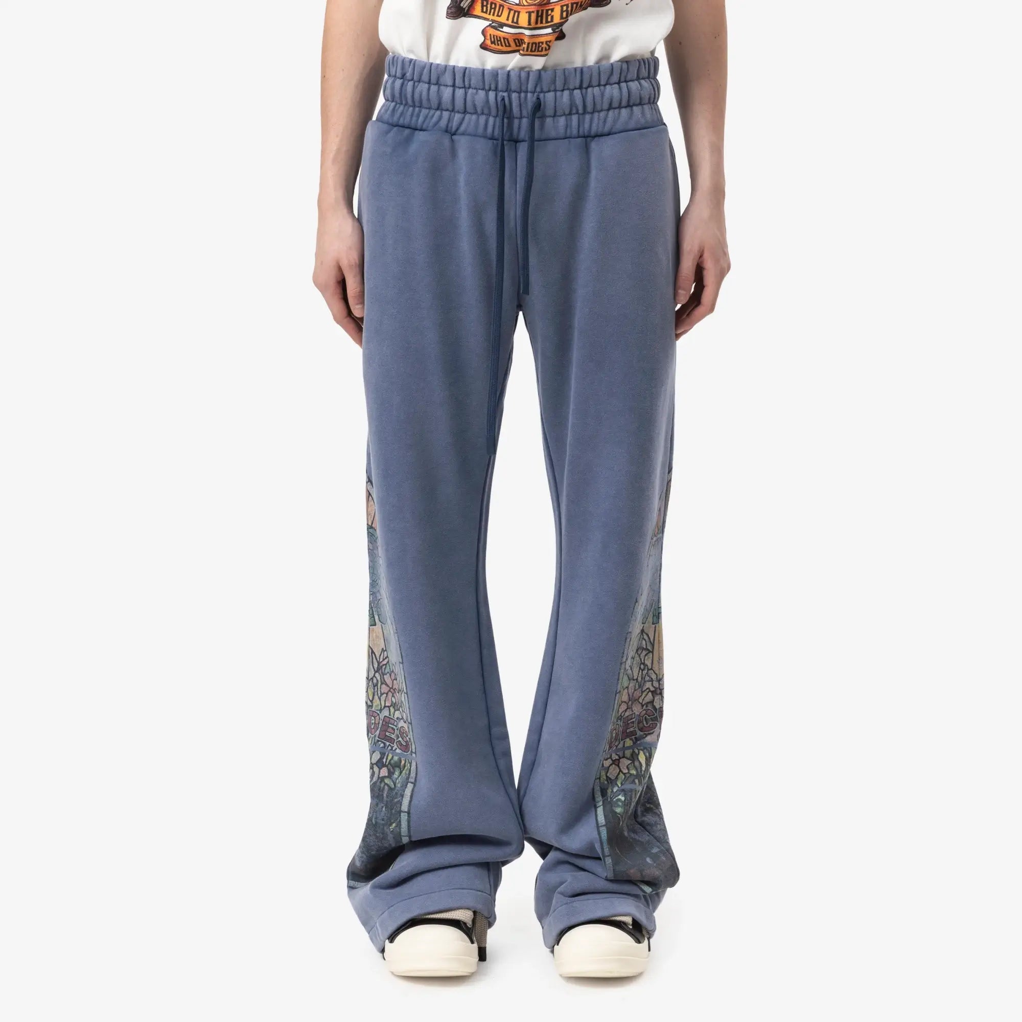 Who Decides War Faded Sweatpants Sky - 1