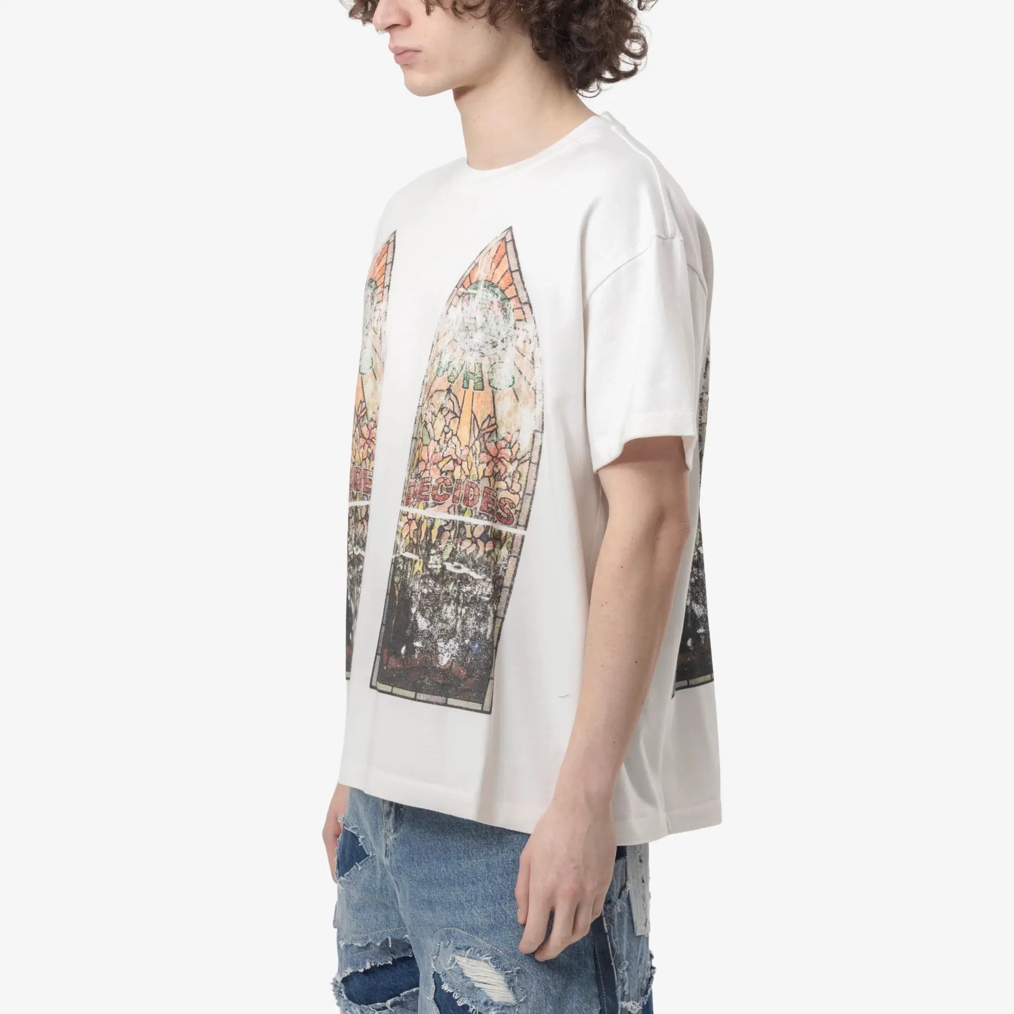 Who Decides War Faded T-Shirt Cloud - 3