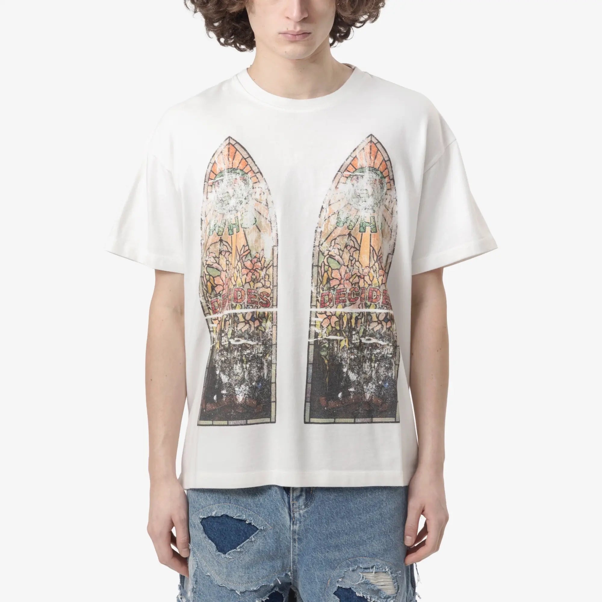 Who Decides War Faded T-Shirt Cloud - 1