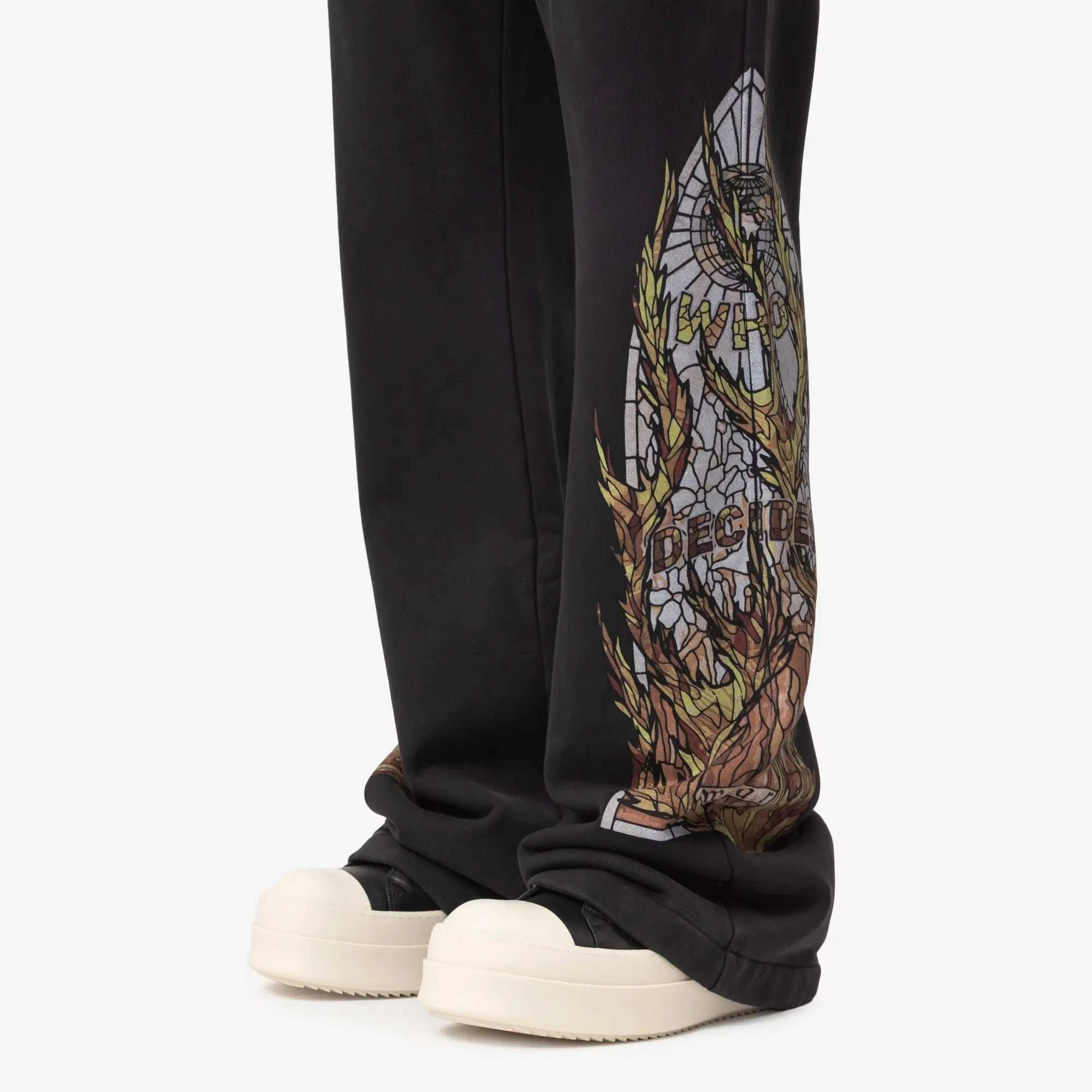 Who Decides War Flame Glass Hardware Sweatpants Coal - 5