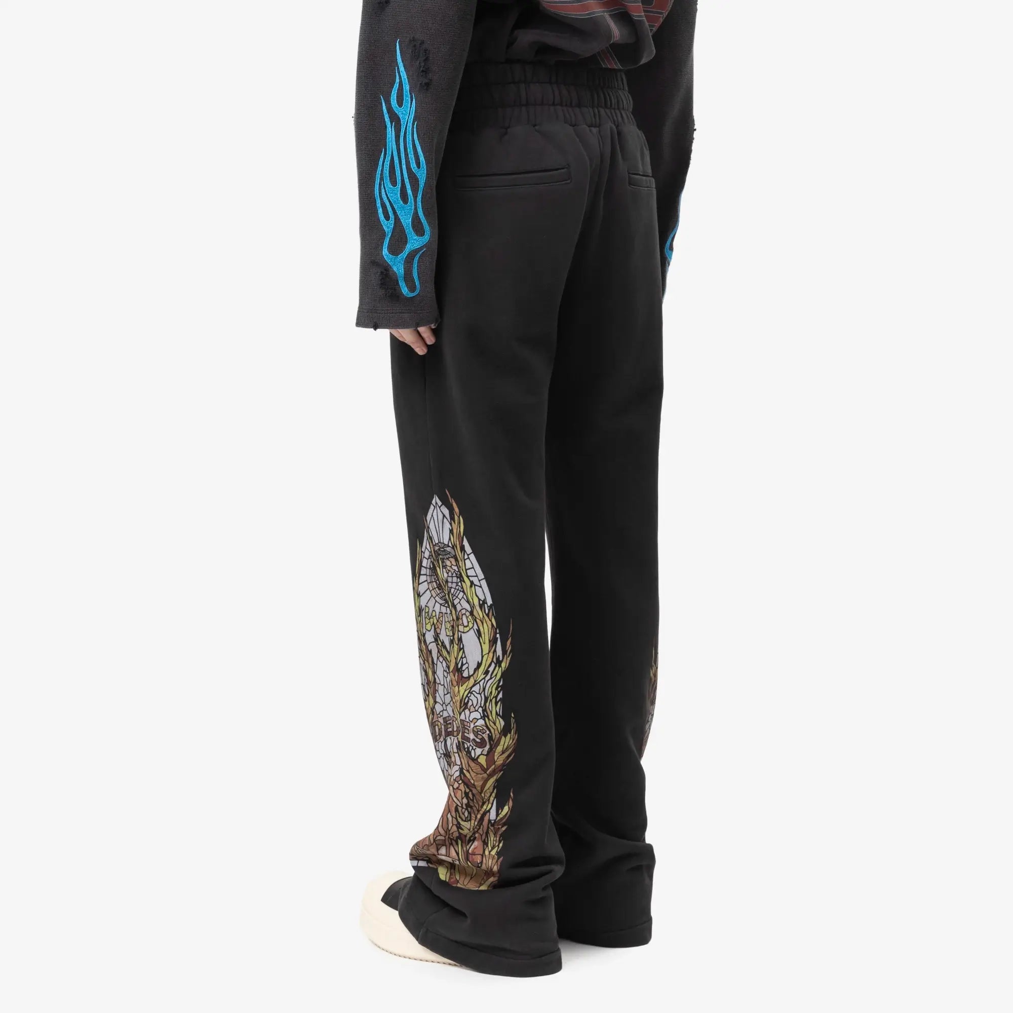 Who Decides War Flame Glass Hardware Sweatpants Coal - 4
