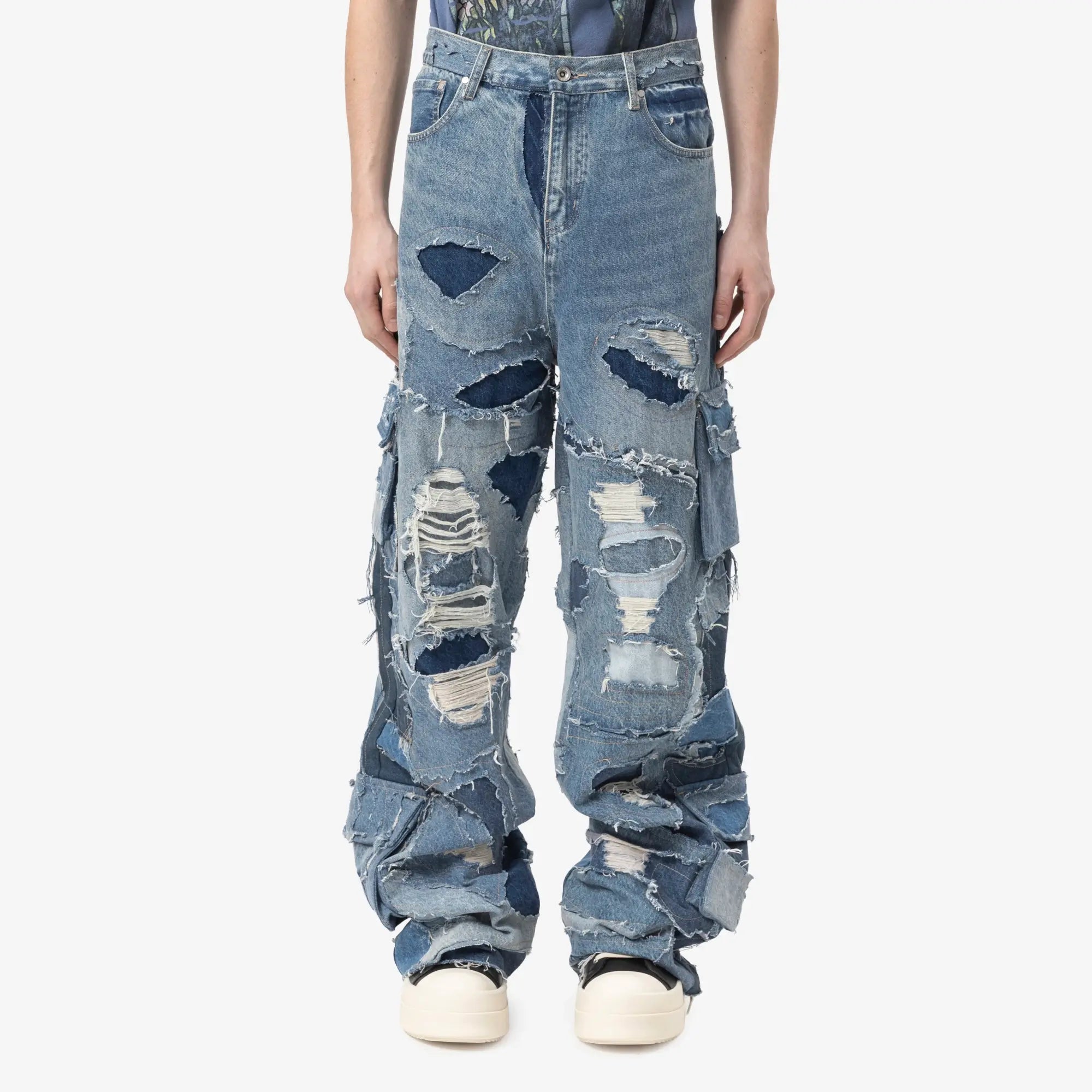 Who Decides War Unearthed Cargo Pants Blue - 1