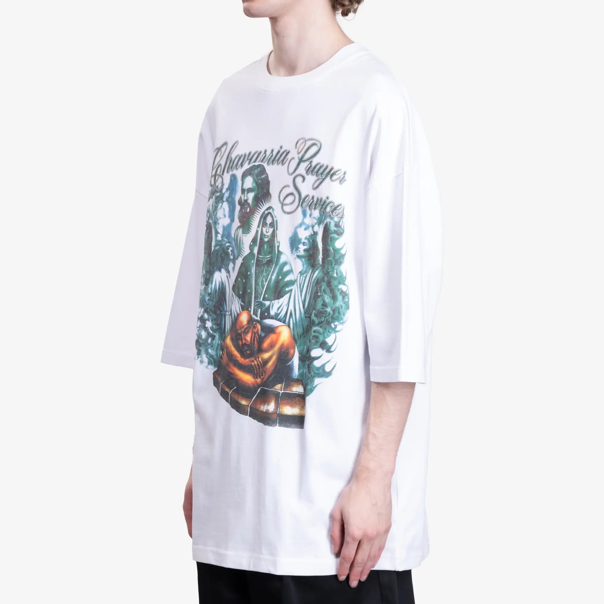 Willy Chavarria Chavarria Prayer Tee Snow White - 3