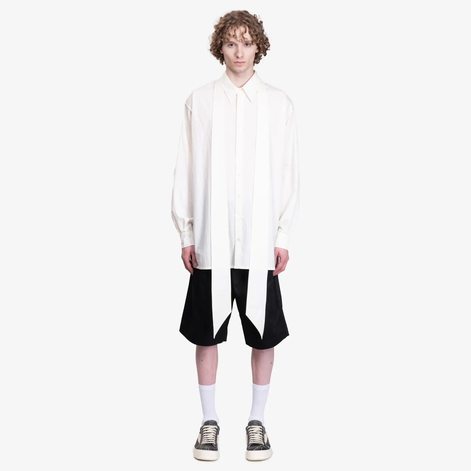 Willy Chavarria Cravat Shirt Off White - 1