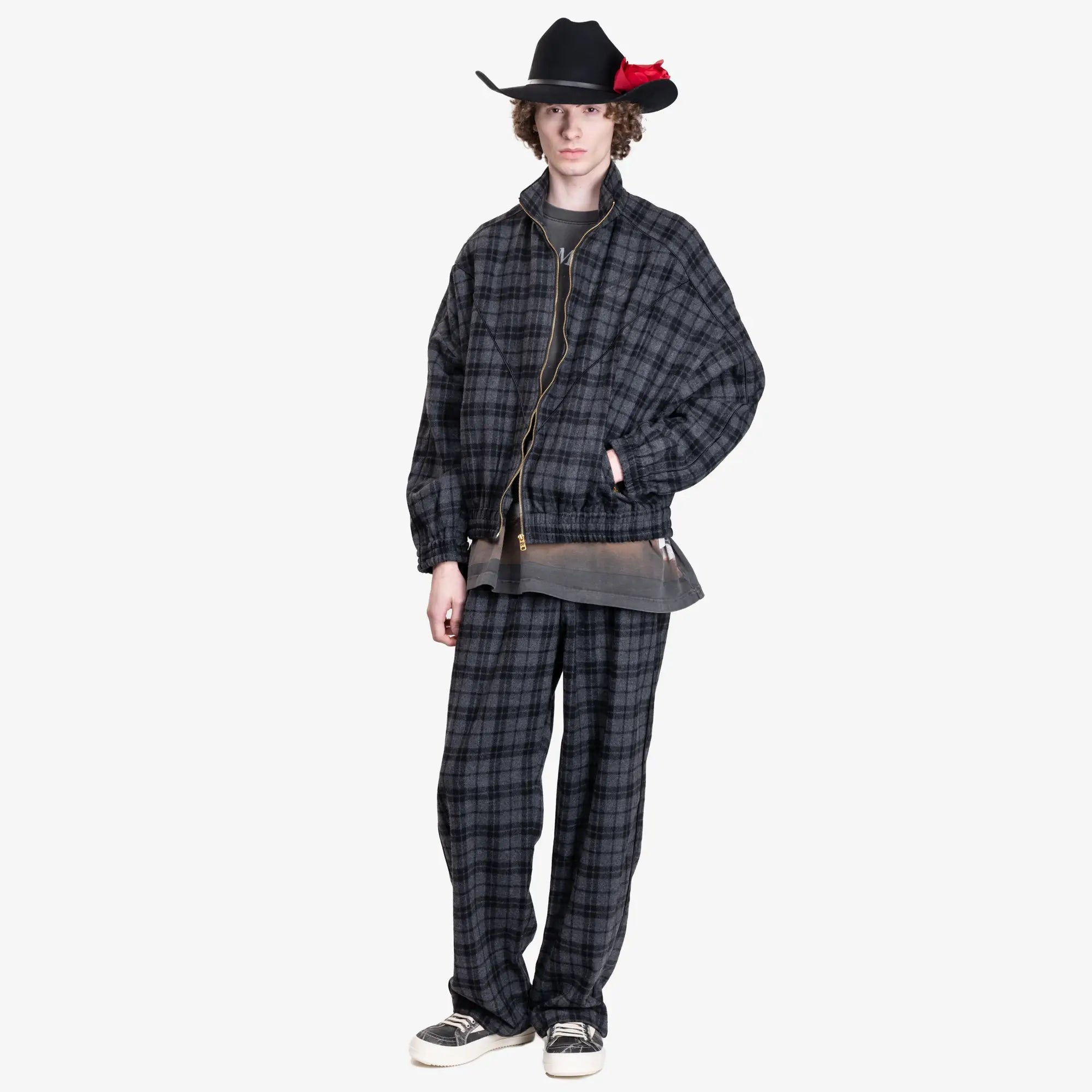 Willy Chavarria Ruff Rider Pants Charcoal - 2