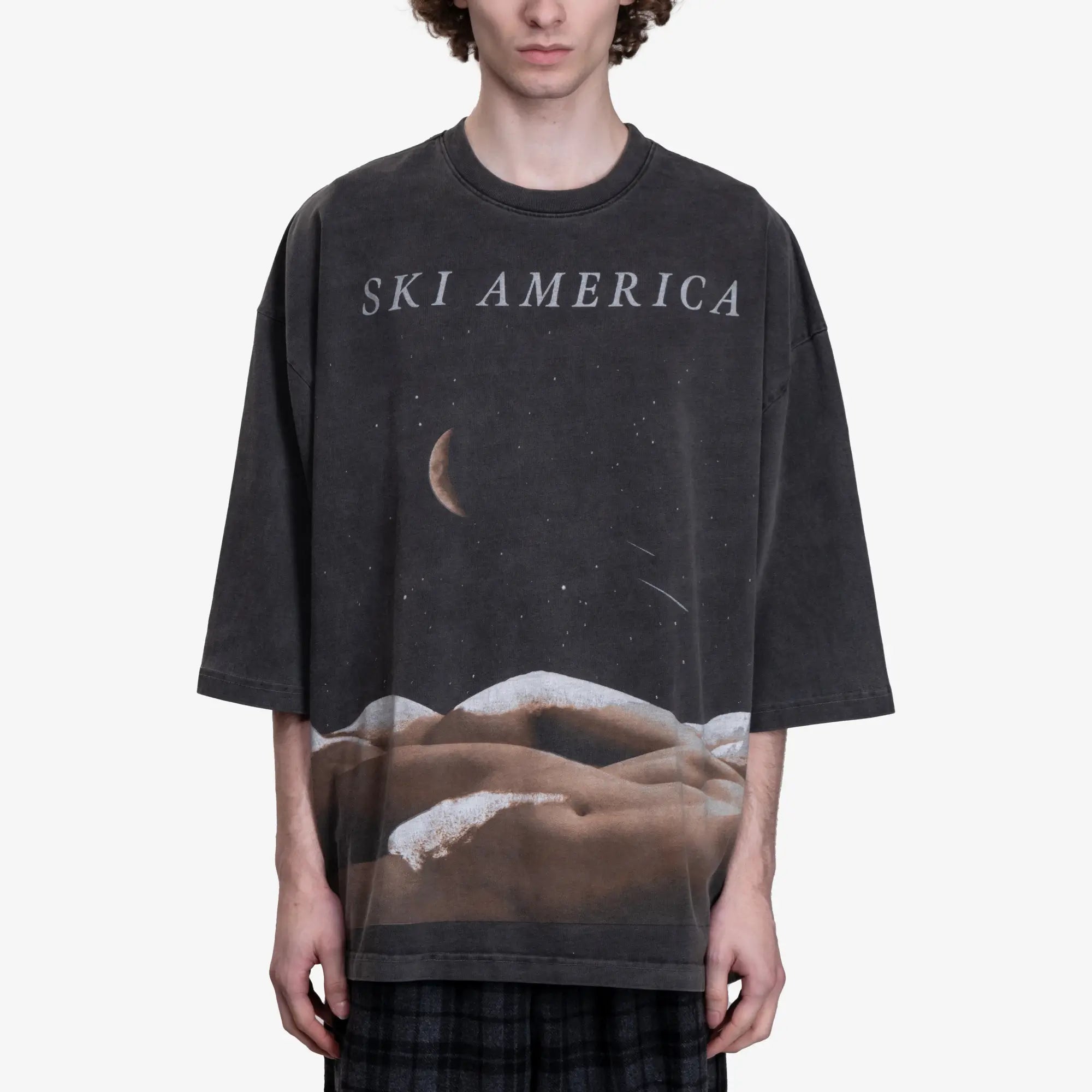 Willy Chavarria Ski America Buffalo Tee Black - 1