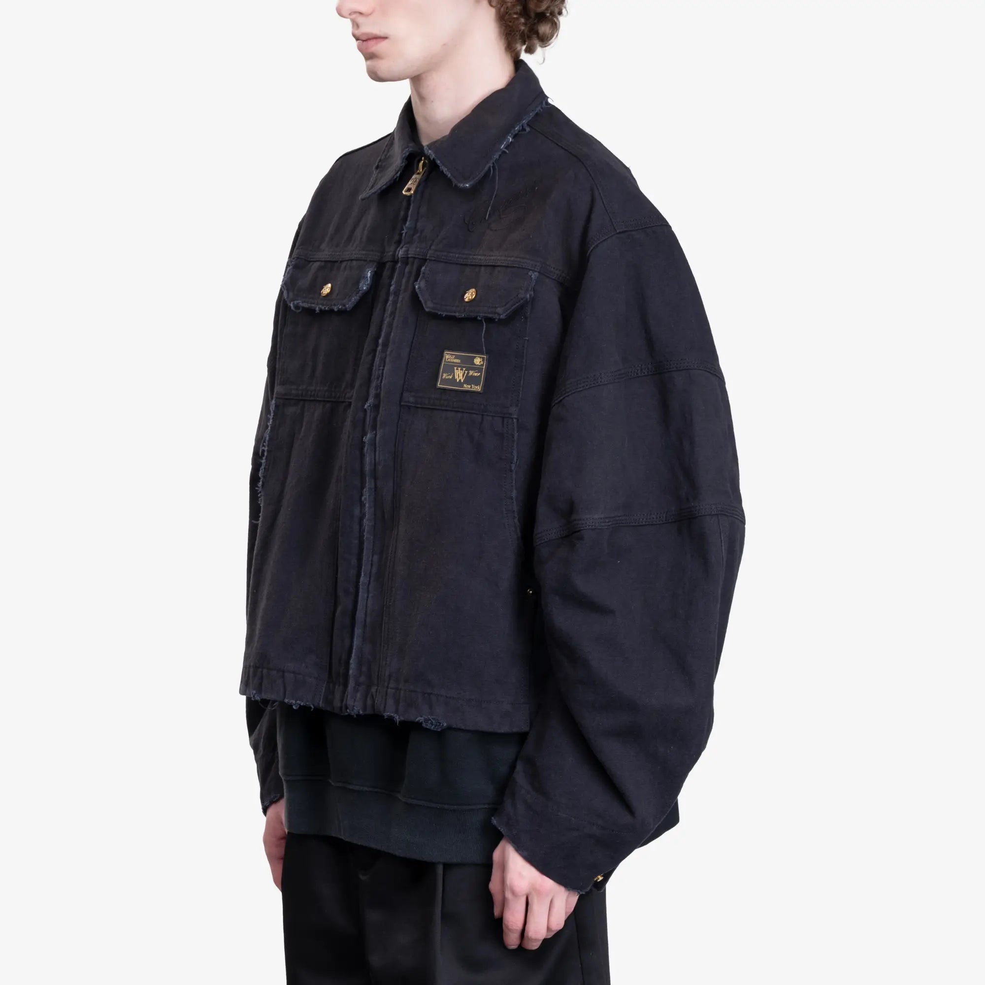 Willy Chavarria Stockton Work Jacket Black - 3