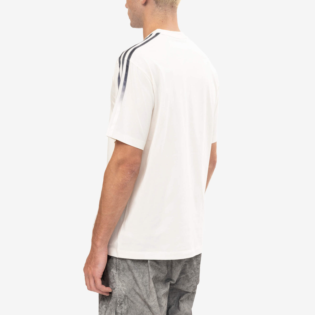 Y-3 Gradient Stripes Short Sleeve T-Shirt Chalk White-4