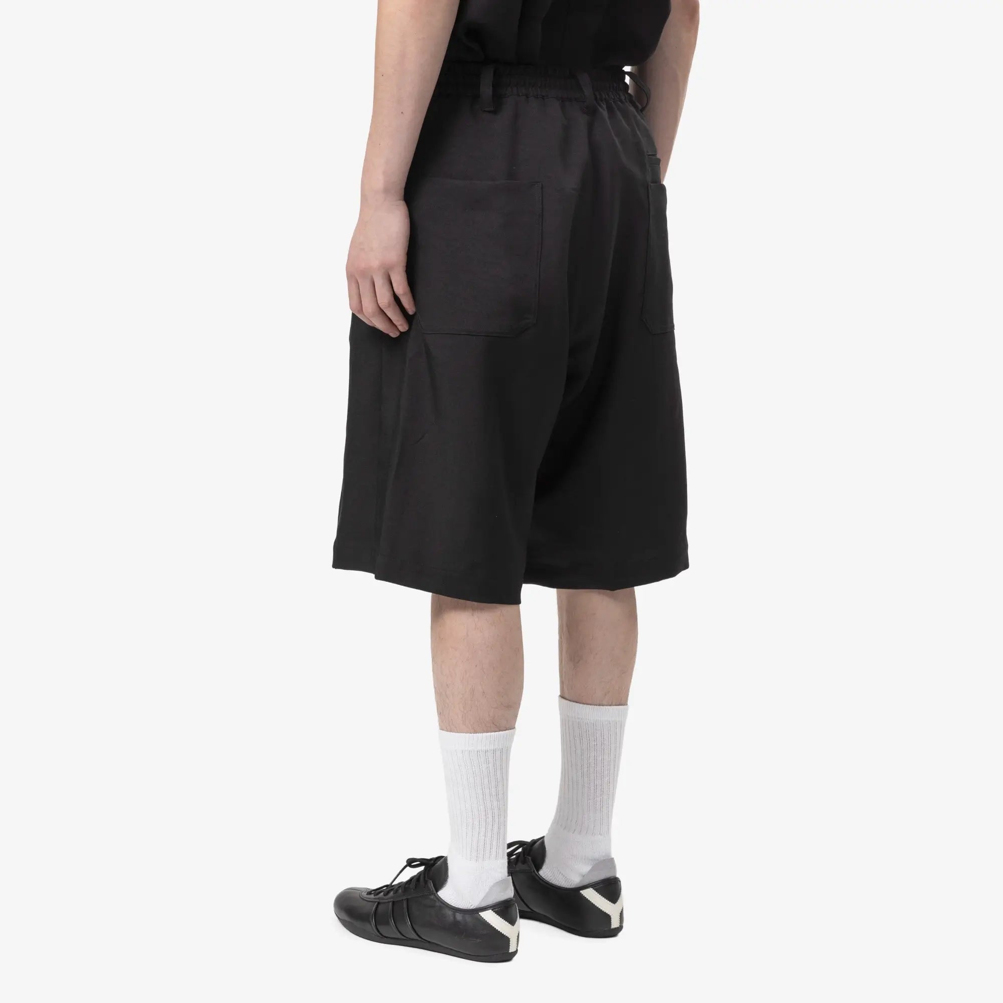 Y - 3 Sport Uniform Pleated Shorts Black - 4
