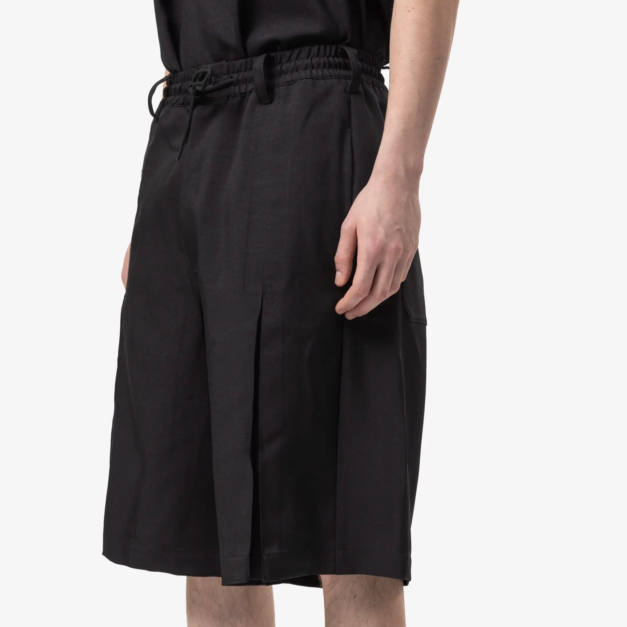 Y - 3 Sport Uniform Pleated Shorts Black - 5