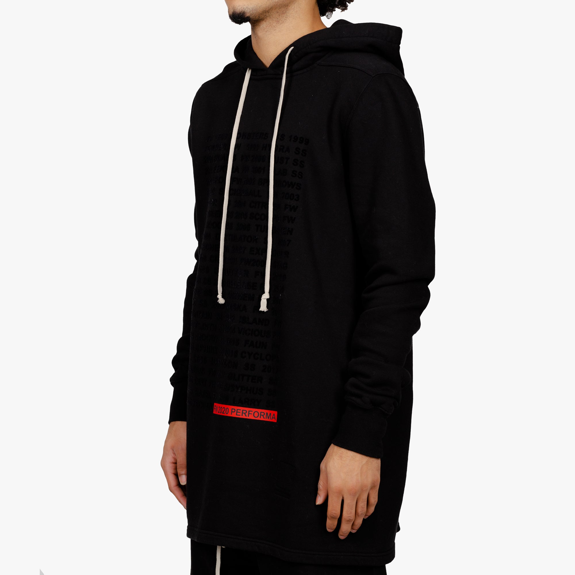 Rick Owens DRKSHDW Performa Pullover Hoody Black - 2