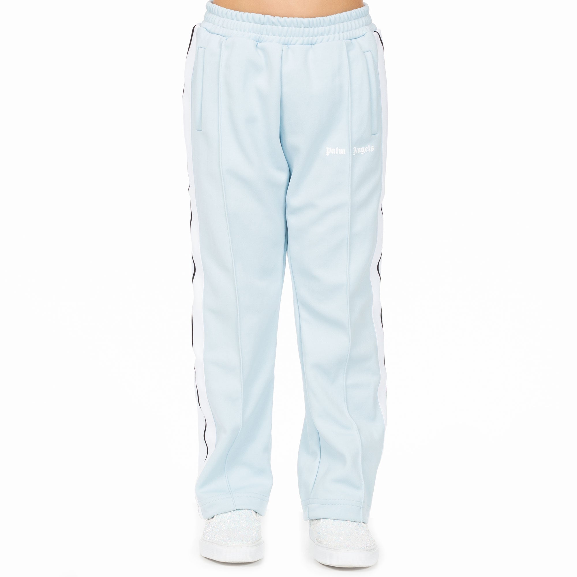 Photo of Palm Angels Kids Classic Baby Blue Track Pants - 1