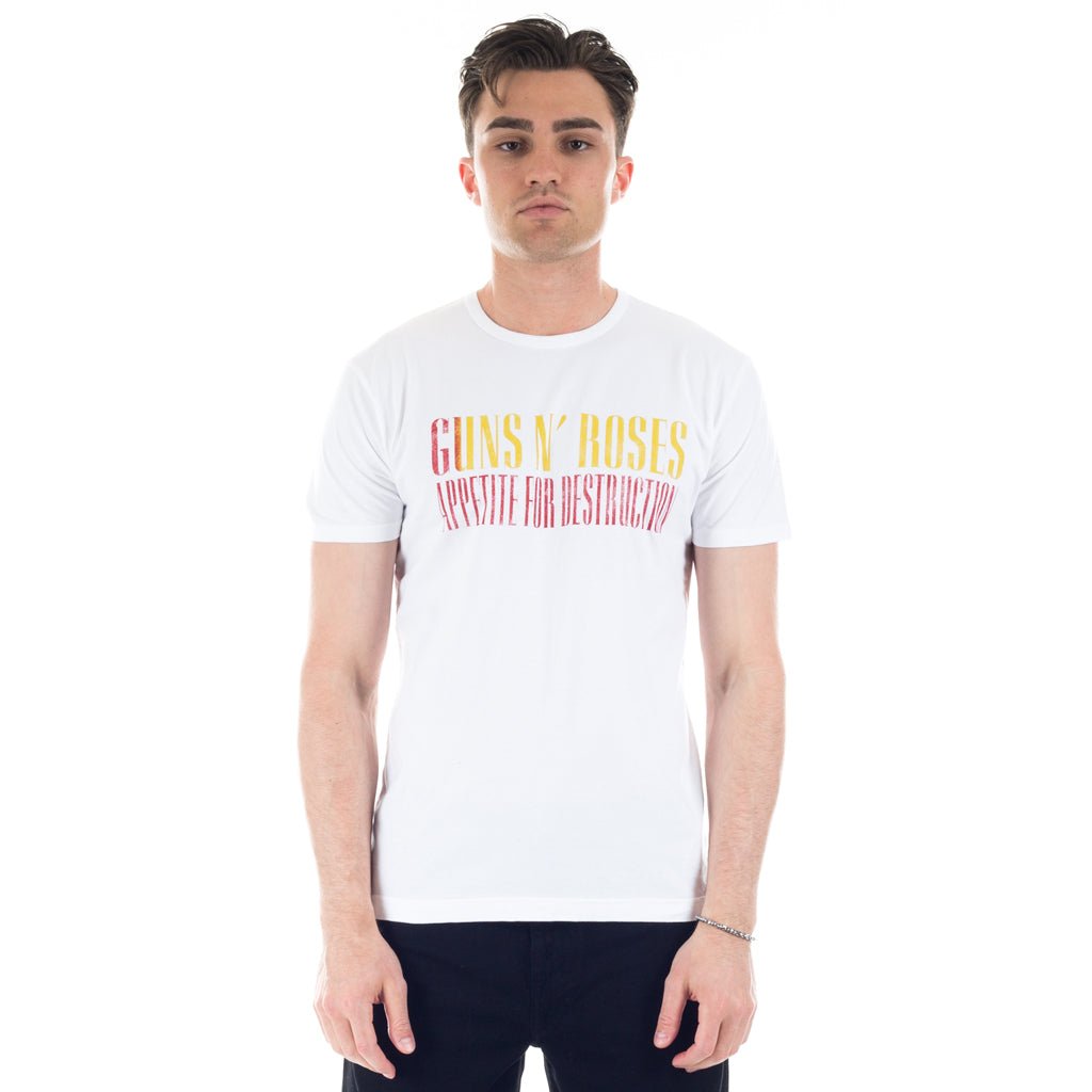 Roar Guns Guns N Roses Skull Stud T-Shirt White - 1