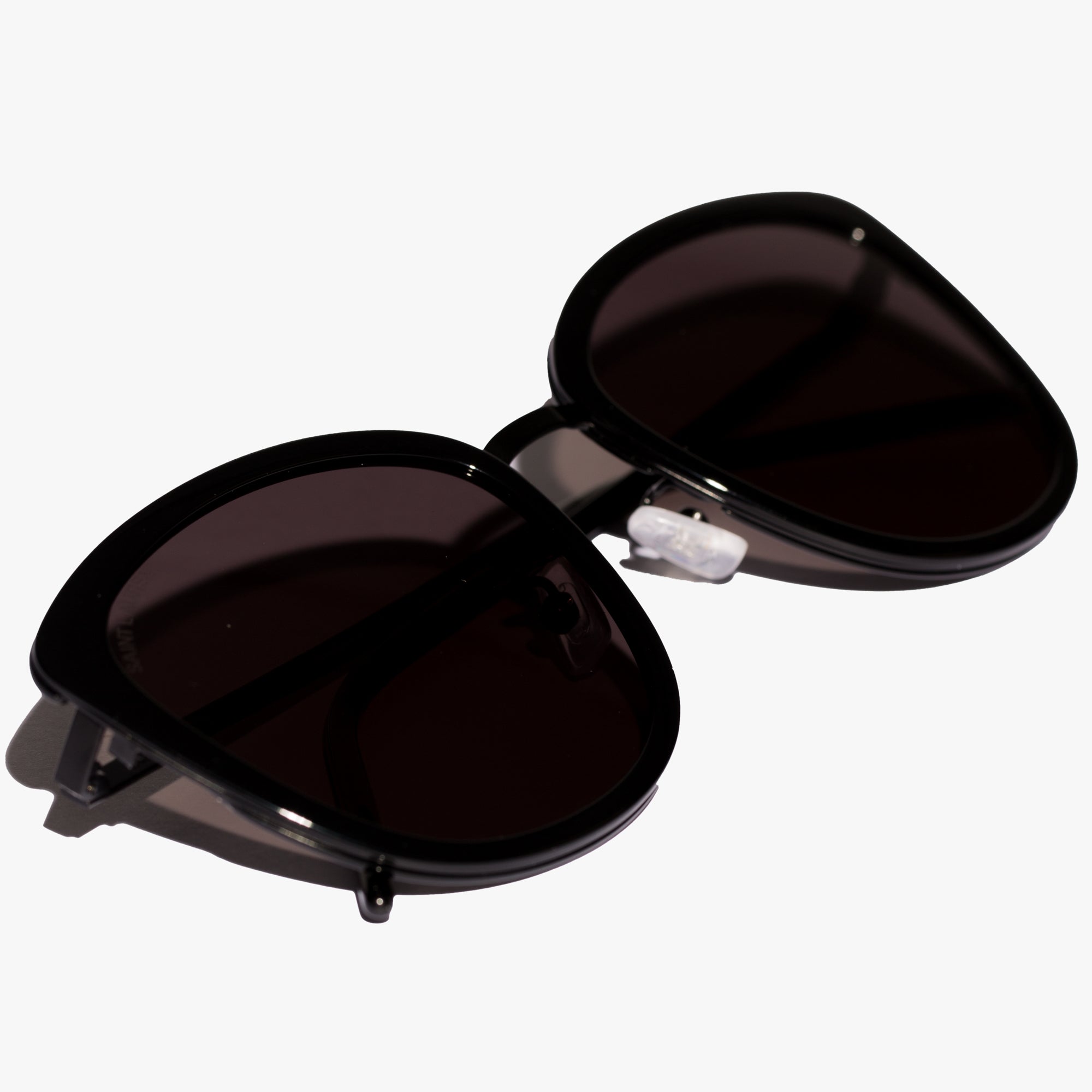 Saint Laurent Eyewear Womens Black Round Slim Sunglasses Black - 3