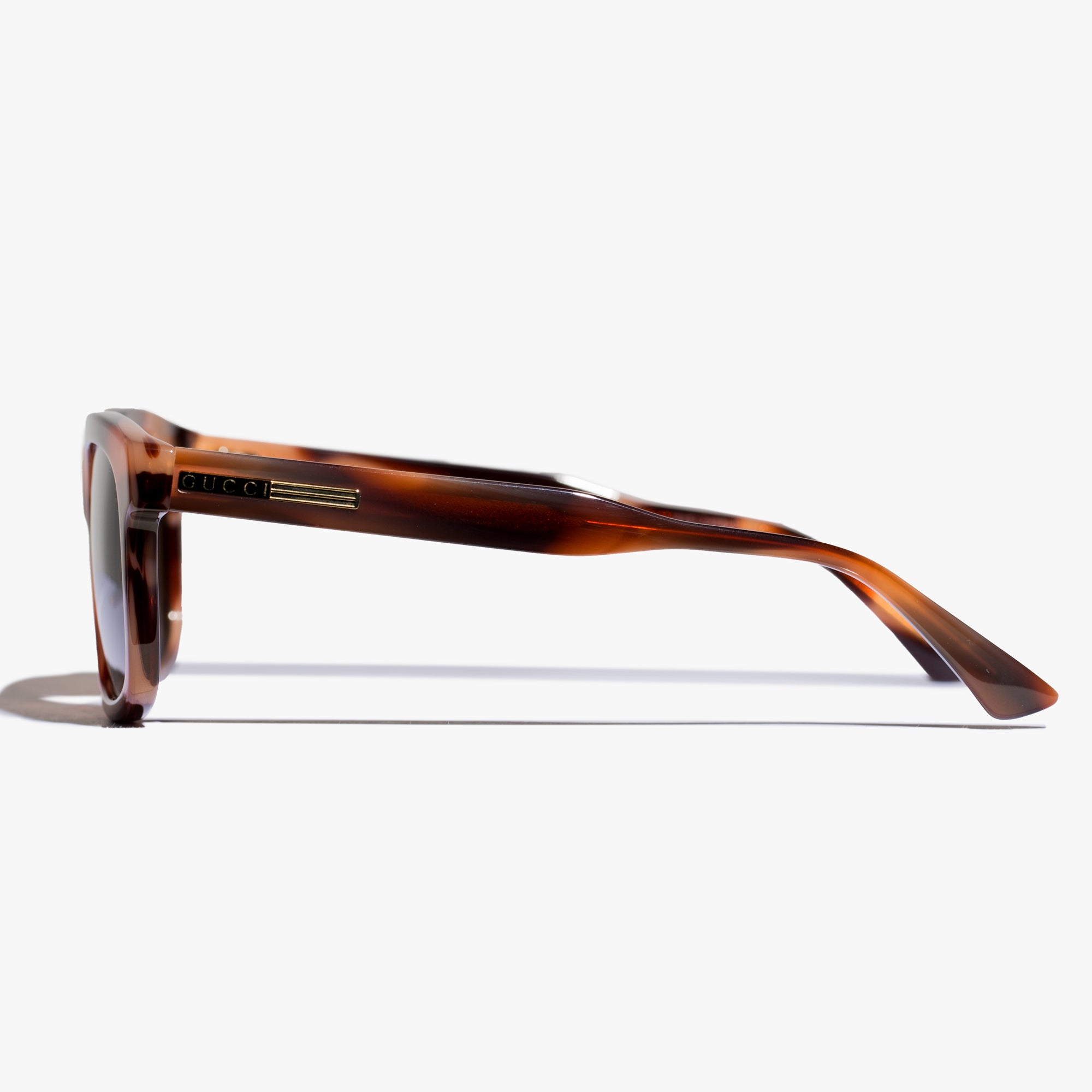Photo of Gucci Eyewear Mens Havana Acetate Sunglasses - 5