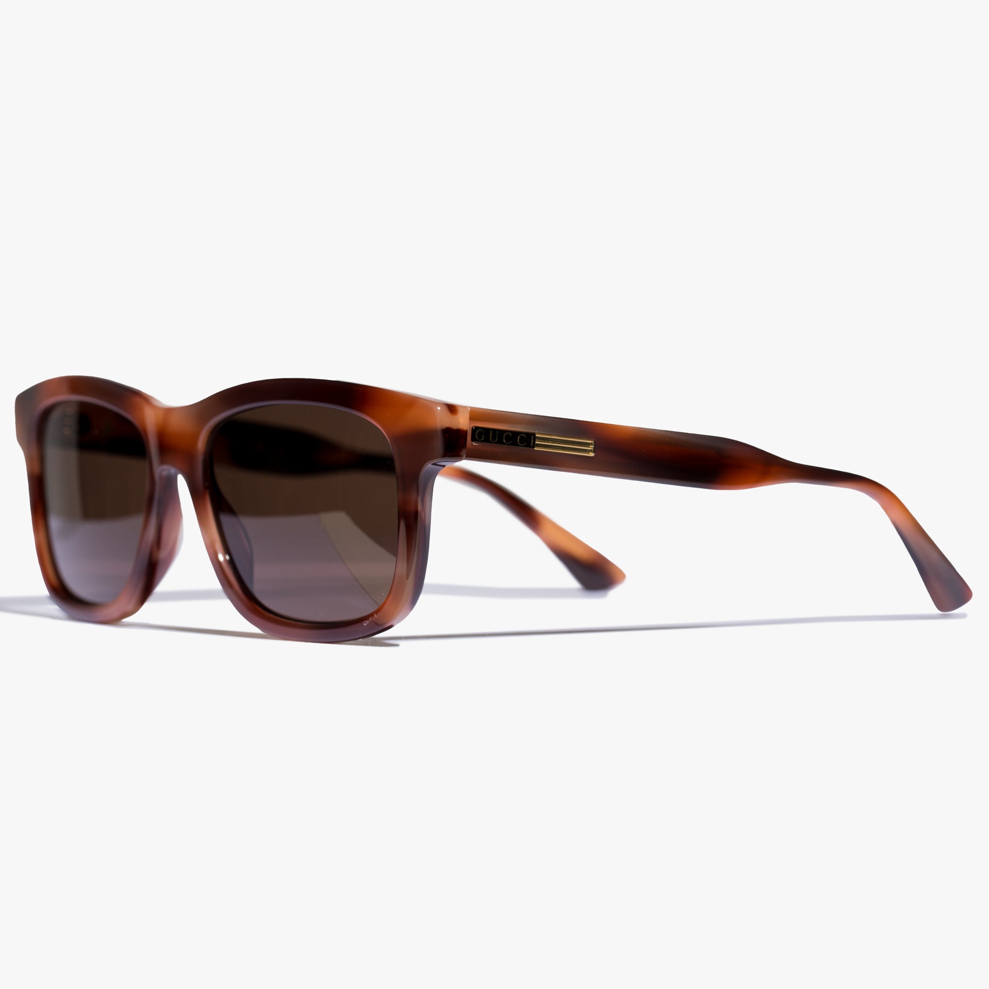 Gucci Eyewear Mens Havana Acetate Sunglasses Havana - 4