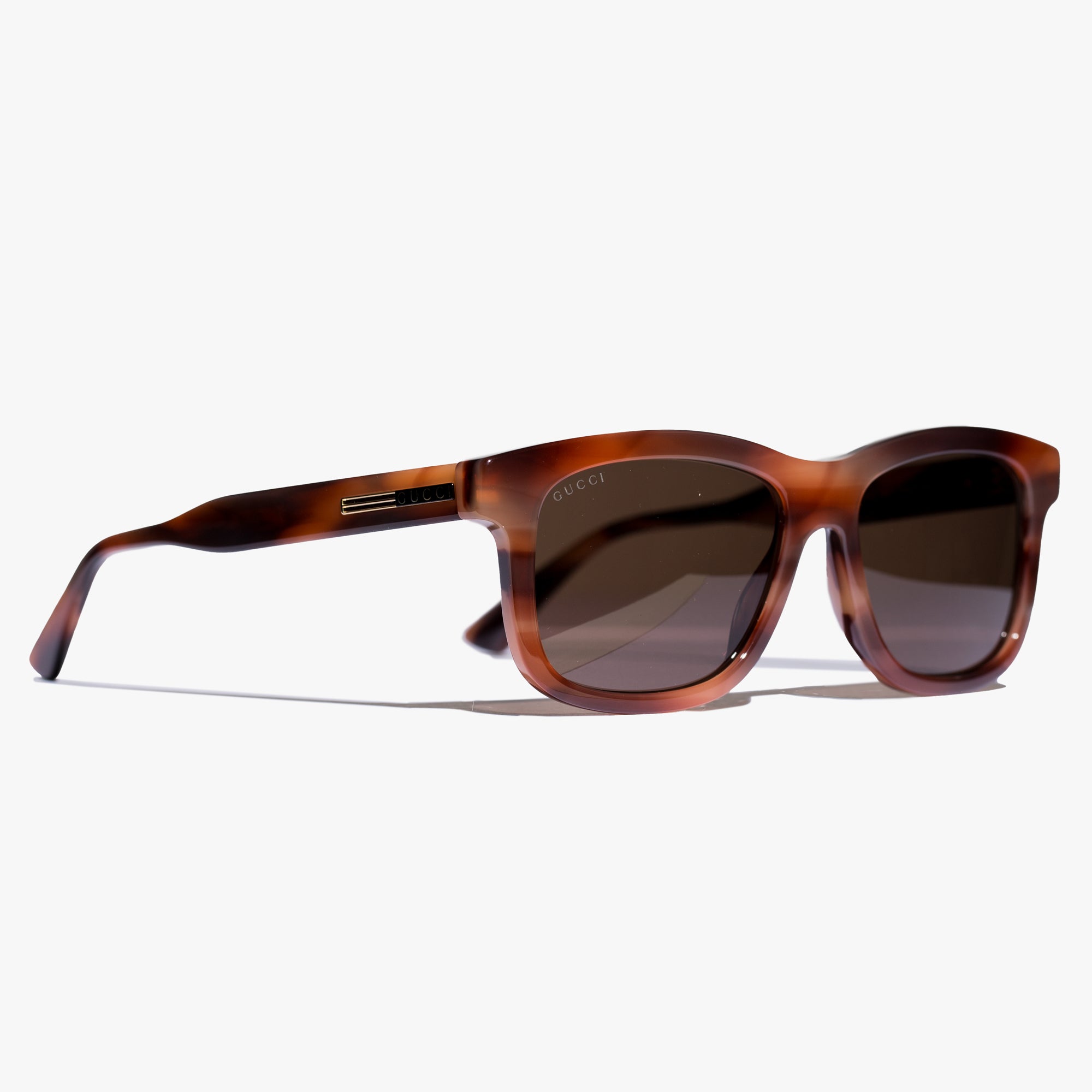 Gucci Eyewear Mens Havana Acetate Sunglasses Havana - 1