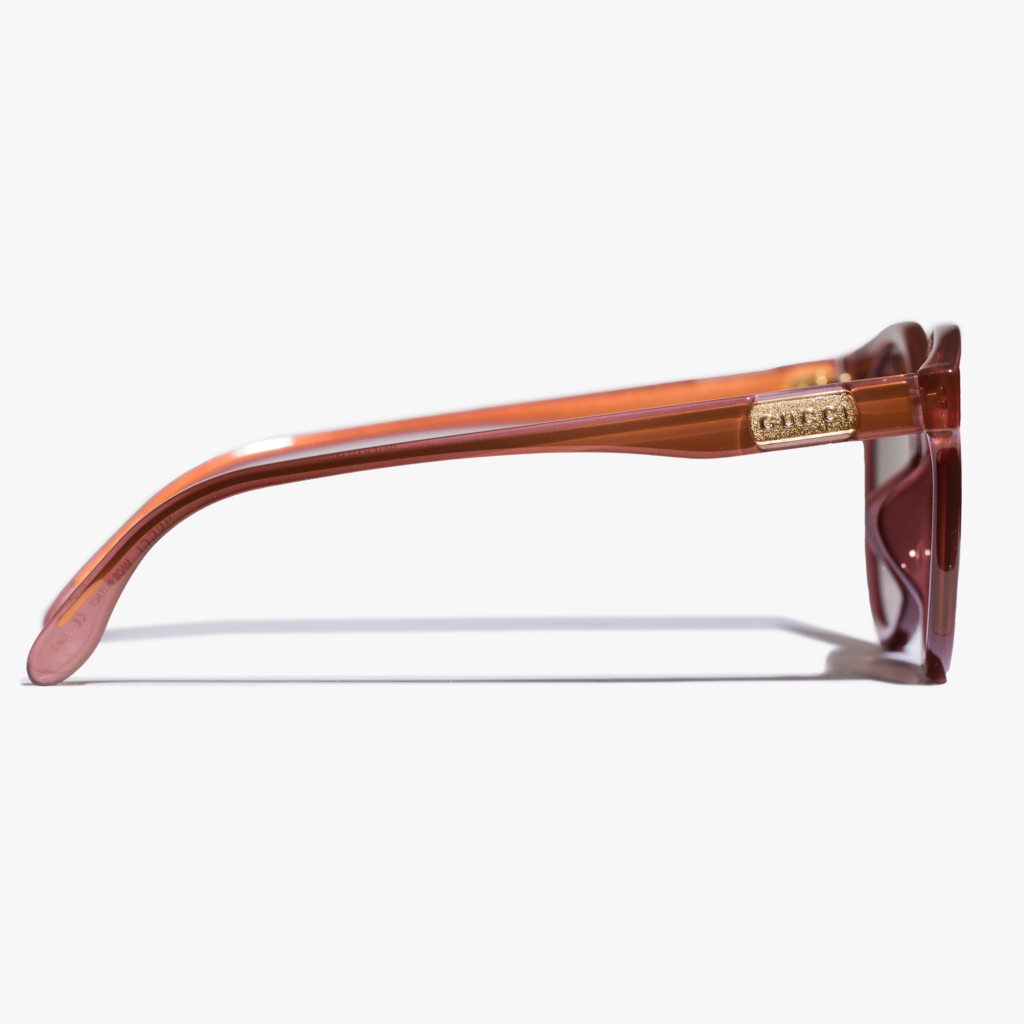 Gucci Eyewear Womens Pink Round Injection Sunglasses Pink - 3