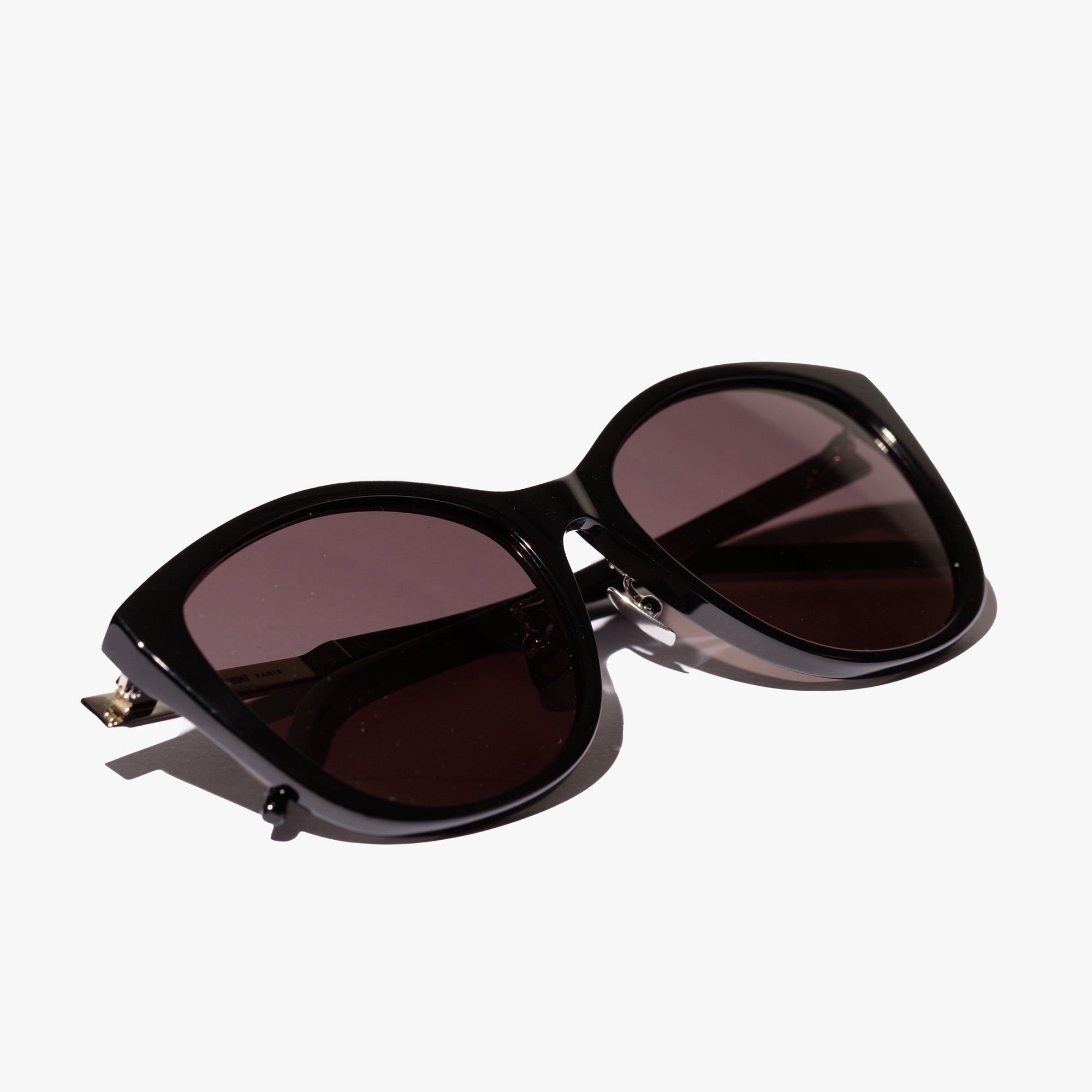 Saint Laurent Eyewear Womens Black Cat - Eye Sunglasses Black - 2