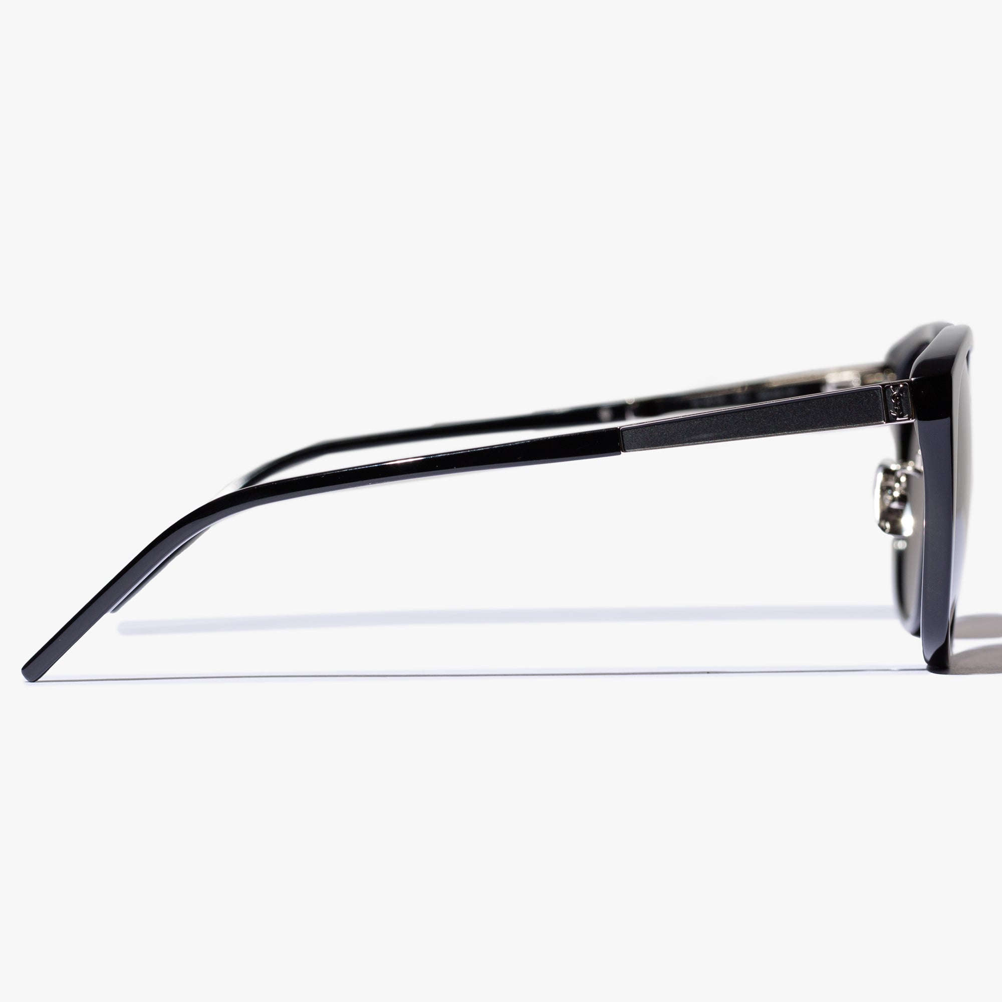 Photo of Saint Laurent Eyewear Womens Black Cat - Eye Sunglasses - 5