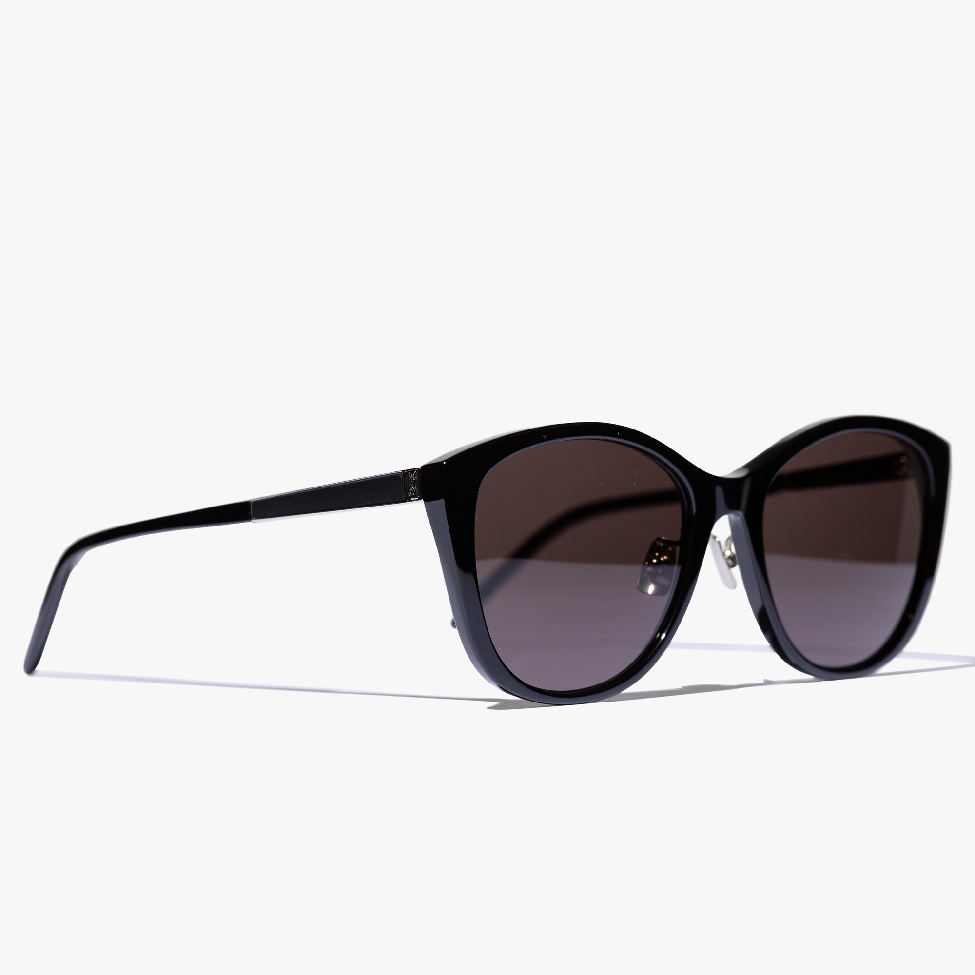 Saint Laurent Eyewear Womens Black Cat - Eye Sunglasses Black - 1