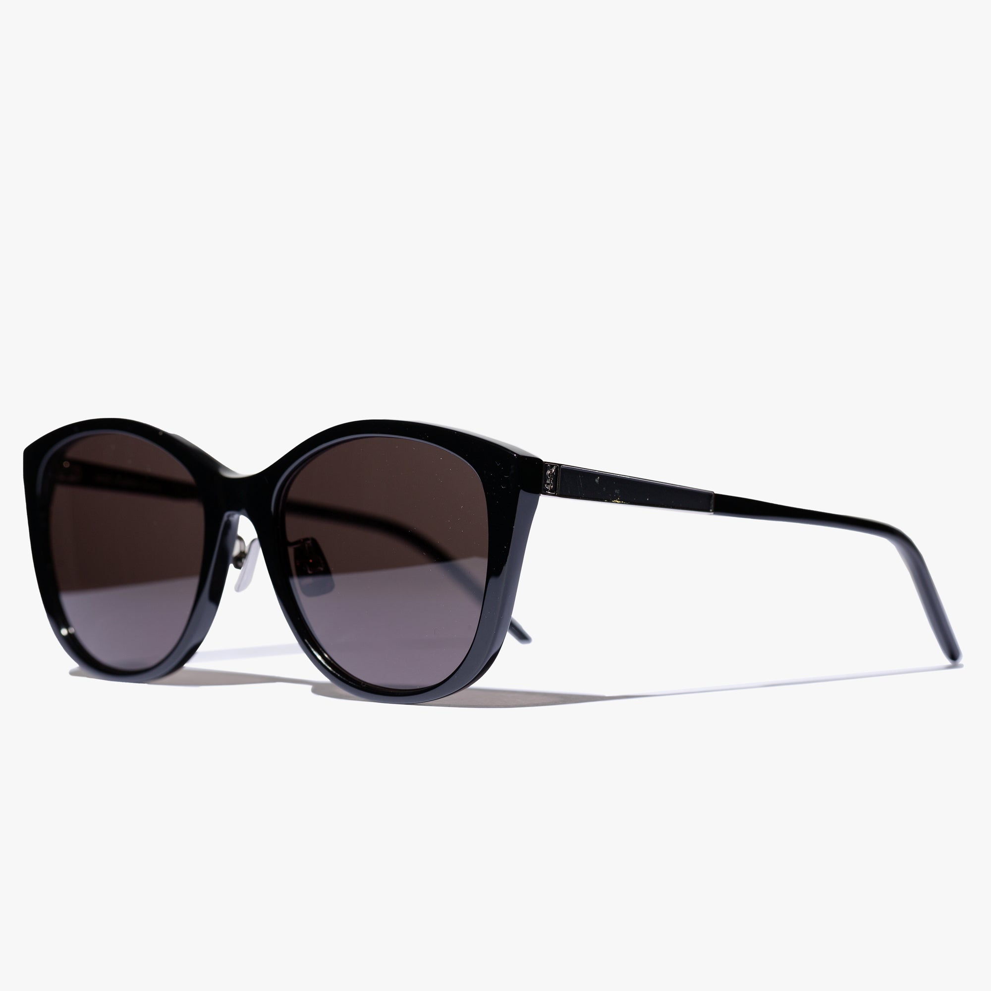Saint Laurent Eyewear Womens Black Cat - Eye Sunglasses Black - 3