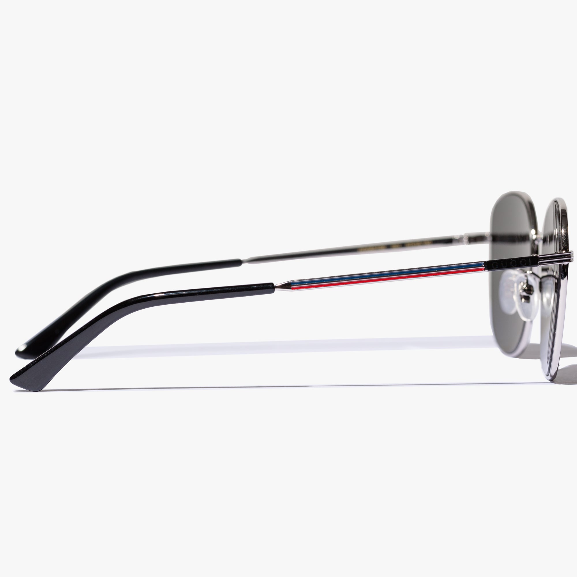 Gucci Eyewear Mens Silver Metal Frame Sunglasses Silver - 2